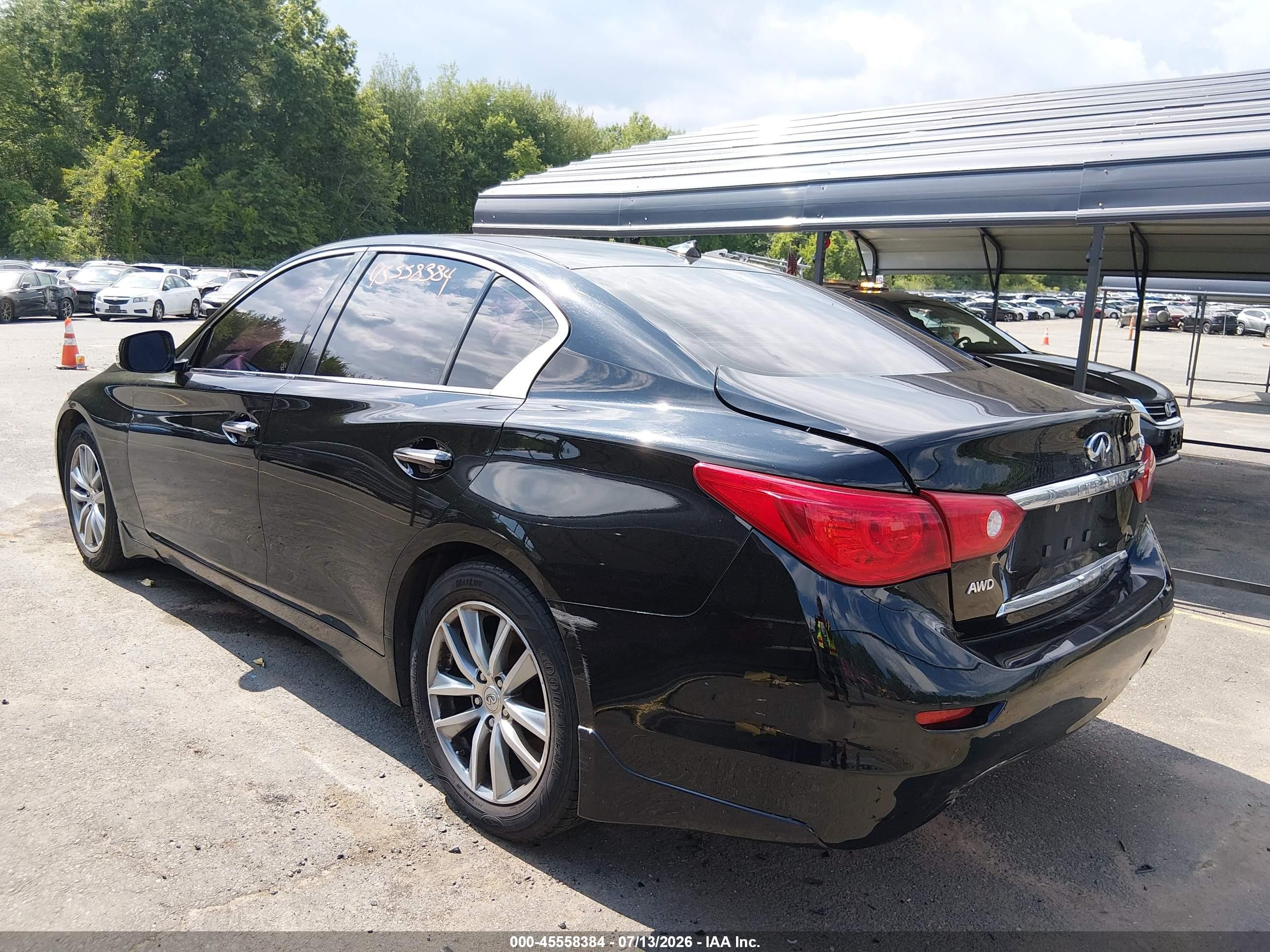 2015 Infiniti Q50 Black vin: JN1BV7AR2FM404132