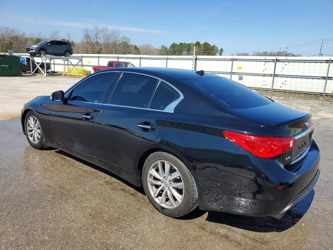 2015 Infiniti Q50 Base Black vin: JN1BV7AR2FM410822