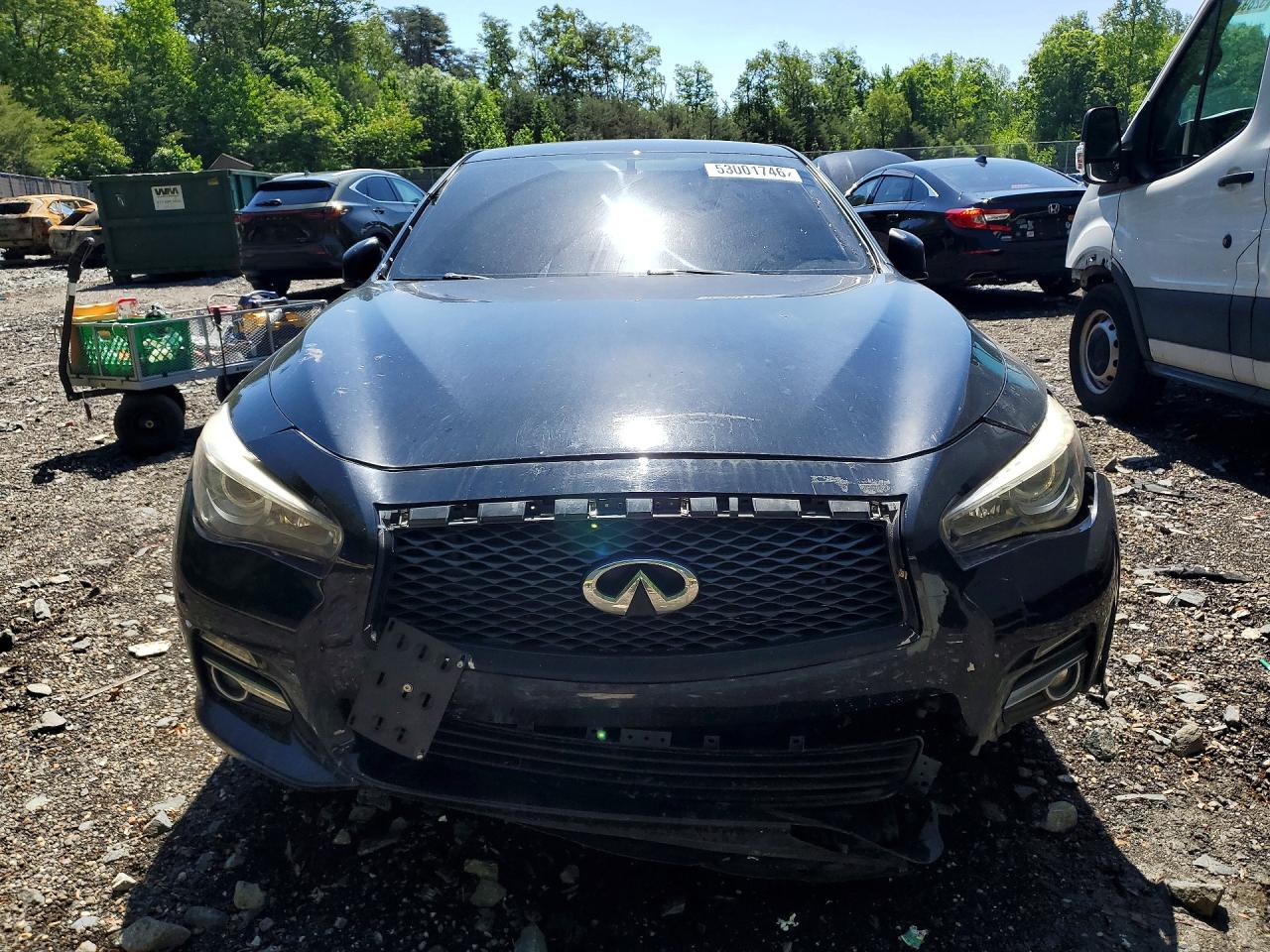 2015 Infiniti Q50 Premium Black vin: JN1BV7AR2FM417124