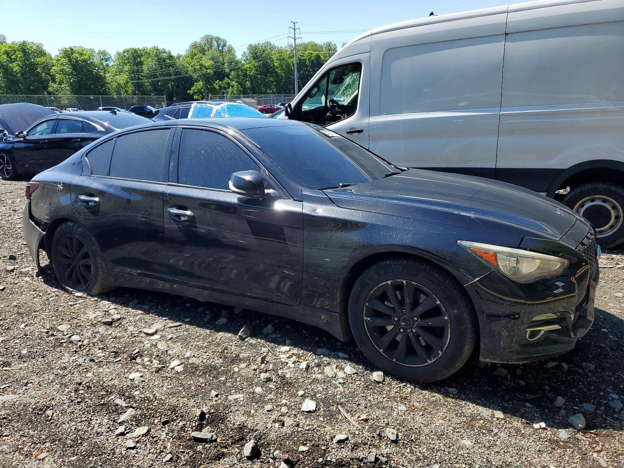 2015 Infiniti Q50 Premium Black vin: JN1BV7AR2FM417124