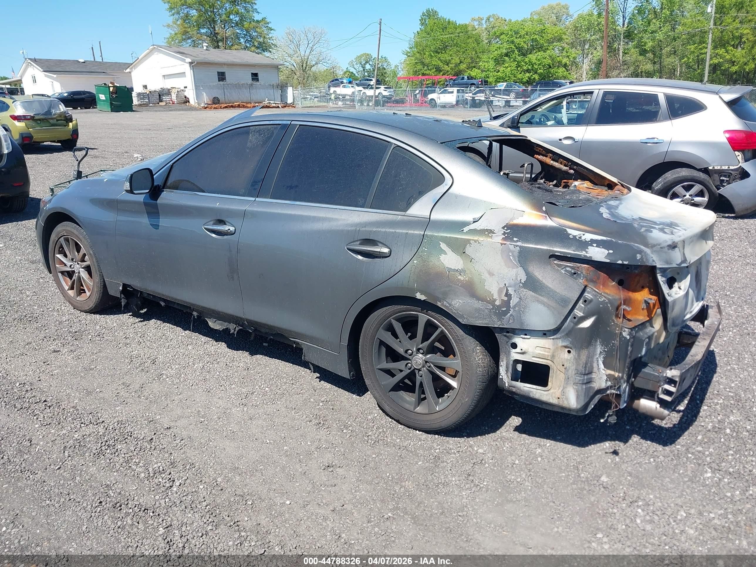 2015 Infiniti Q50   Gray vin: JN1BV7AR2FM420394
