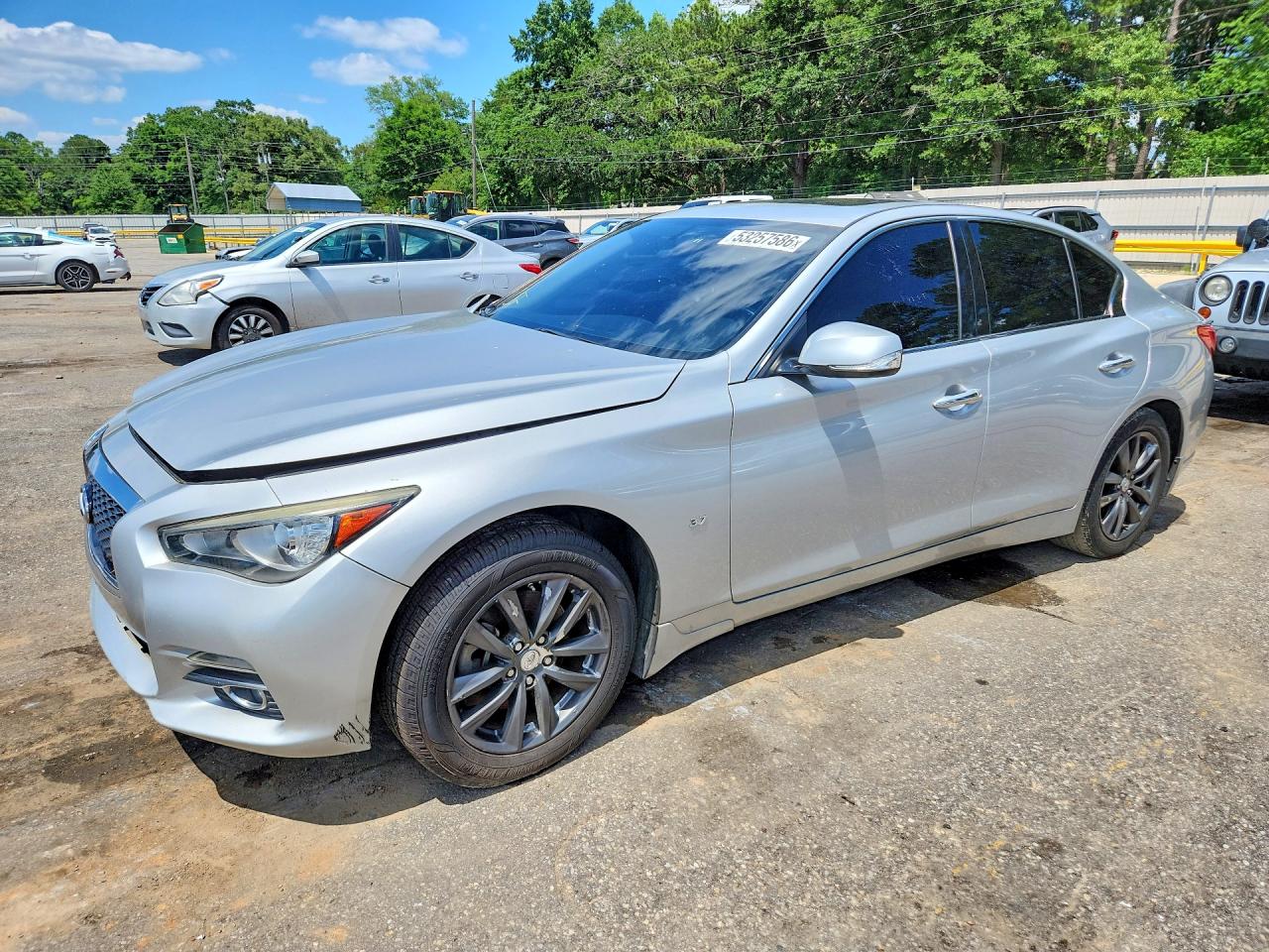 2015 Infiniti Q50 Premium Silver vin: JN1BV7AR2FM421240