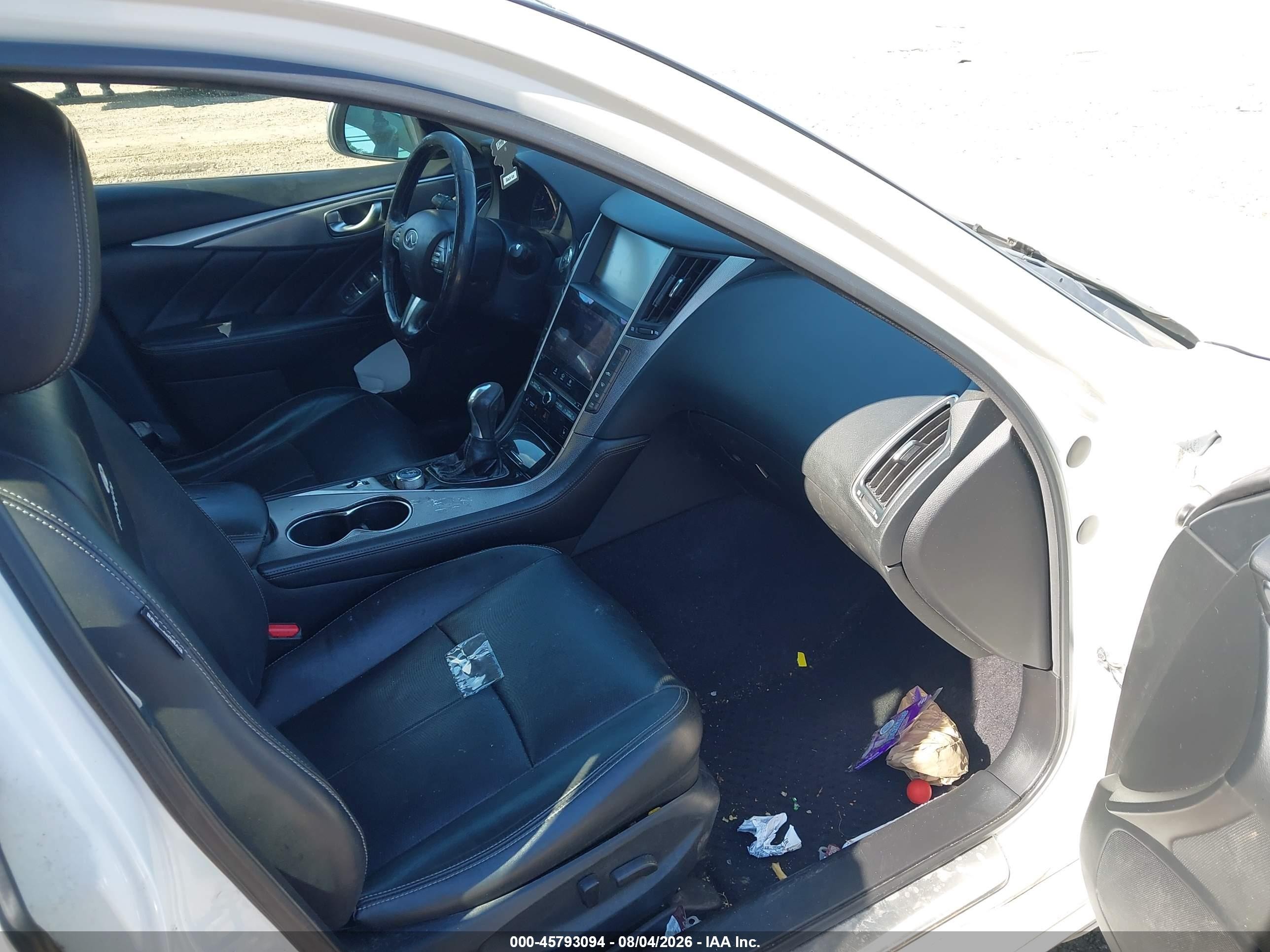 2014 Infiniti Q50 Premium White vin: JN1BV7AR3EM685078