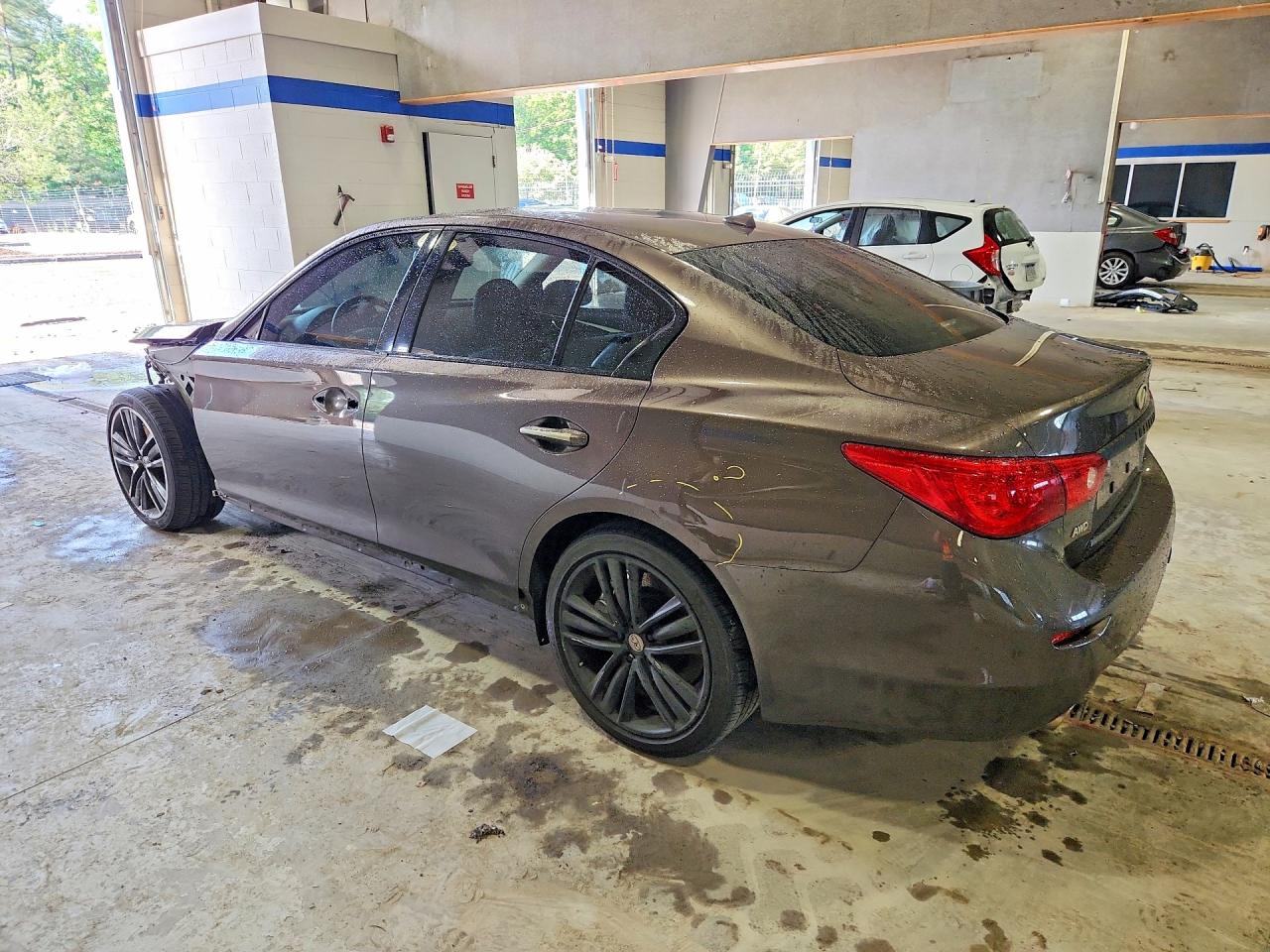2014 Infiniti Q50 Base Brown vin: JN1BV7AR3EM688756