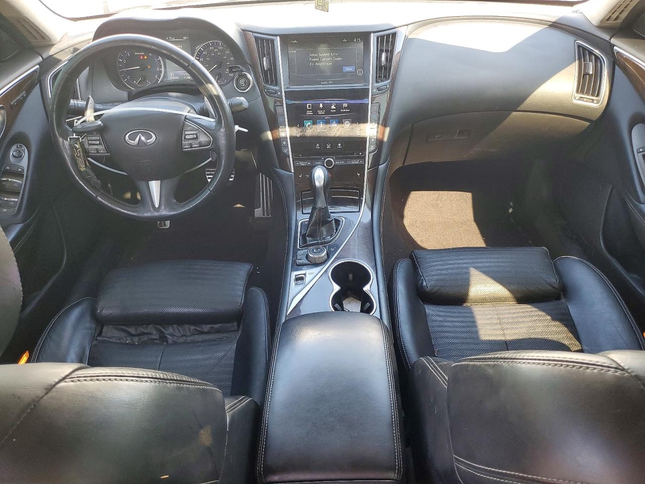 2014 Infiniti Q50 Sport White vin: JN1BV7AR3EM689339