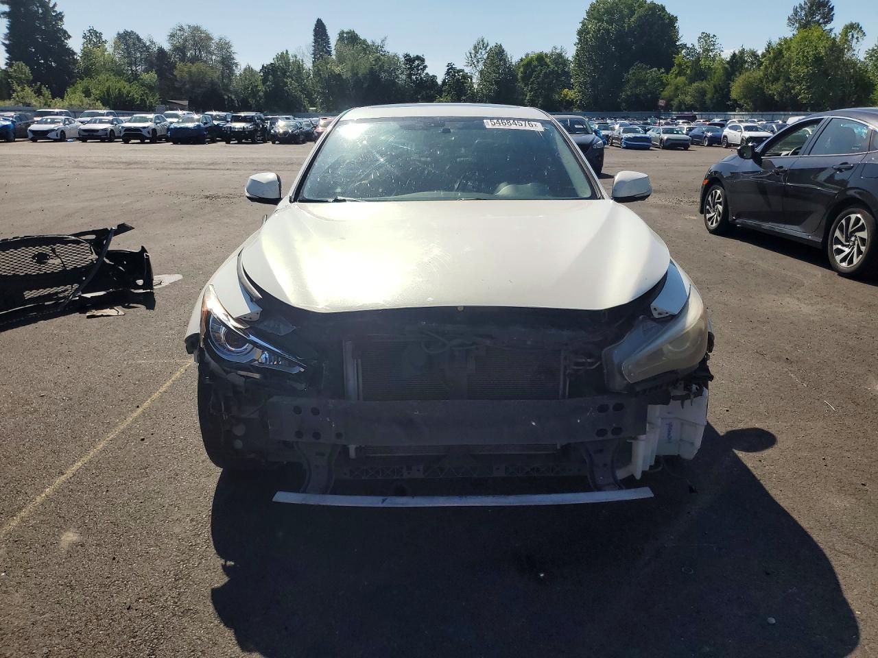 2014 Infiniti Q50 Sport White vin: JN1BV7AR3EM689339