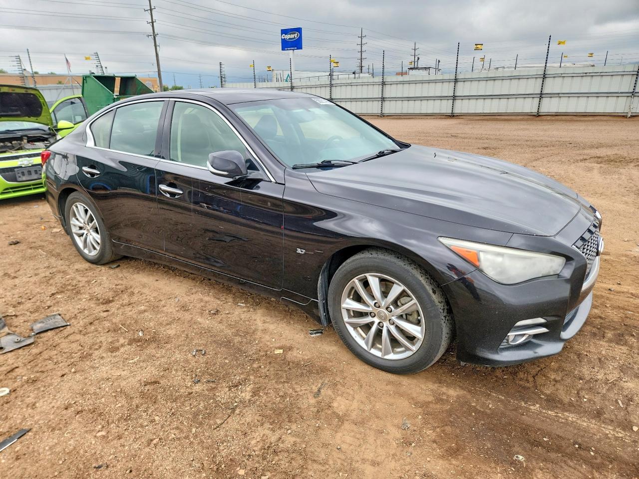 2014 Infiniti Q50 Premium Черный vin: JN1BV7AR3EM691334