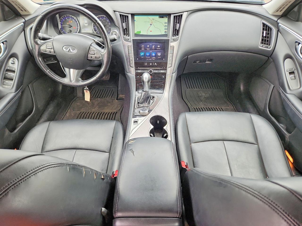 2014 Infiniti Q50 Premium Черный vin: JN1BV7AR3EM691334