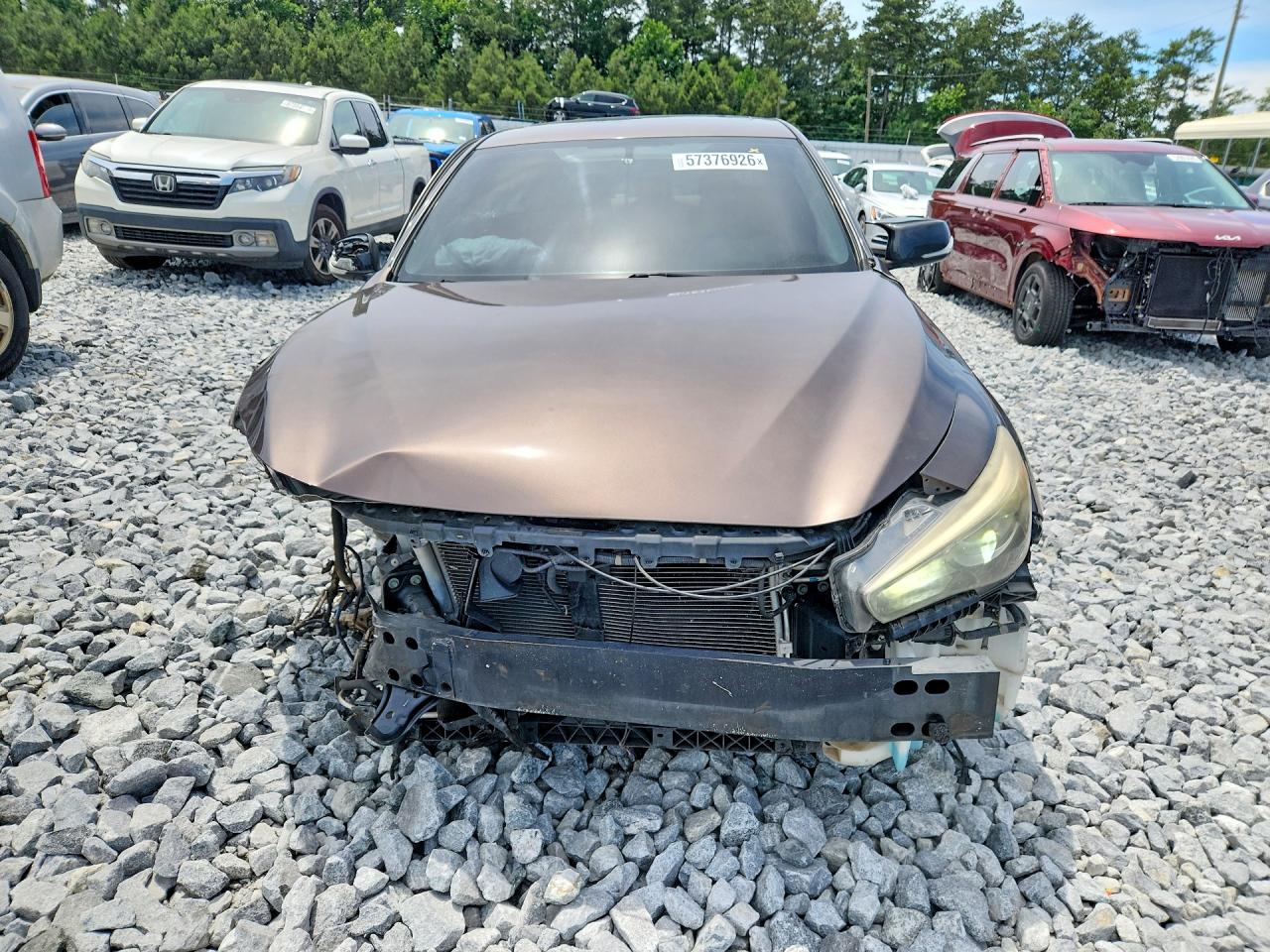 2014 Infiniti Q50 Premium Brown vin: JN1BV7AR3EM693715