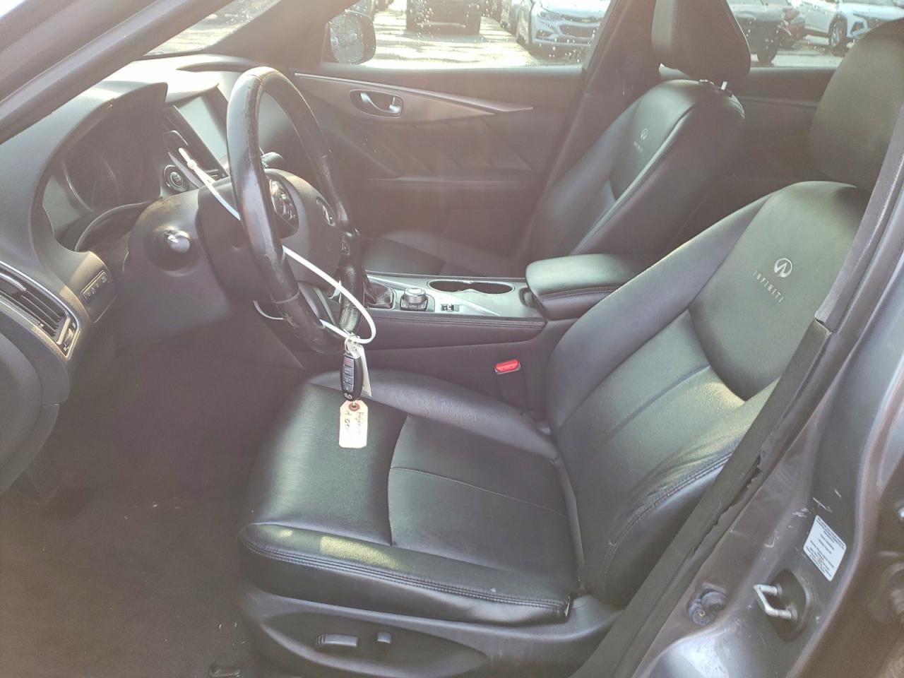 2014 Infiniti Q50 Base Gray vin: JN1BV7AR3EM694055