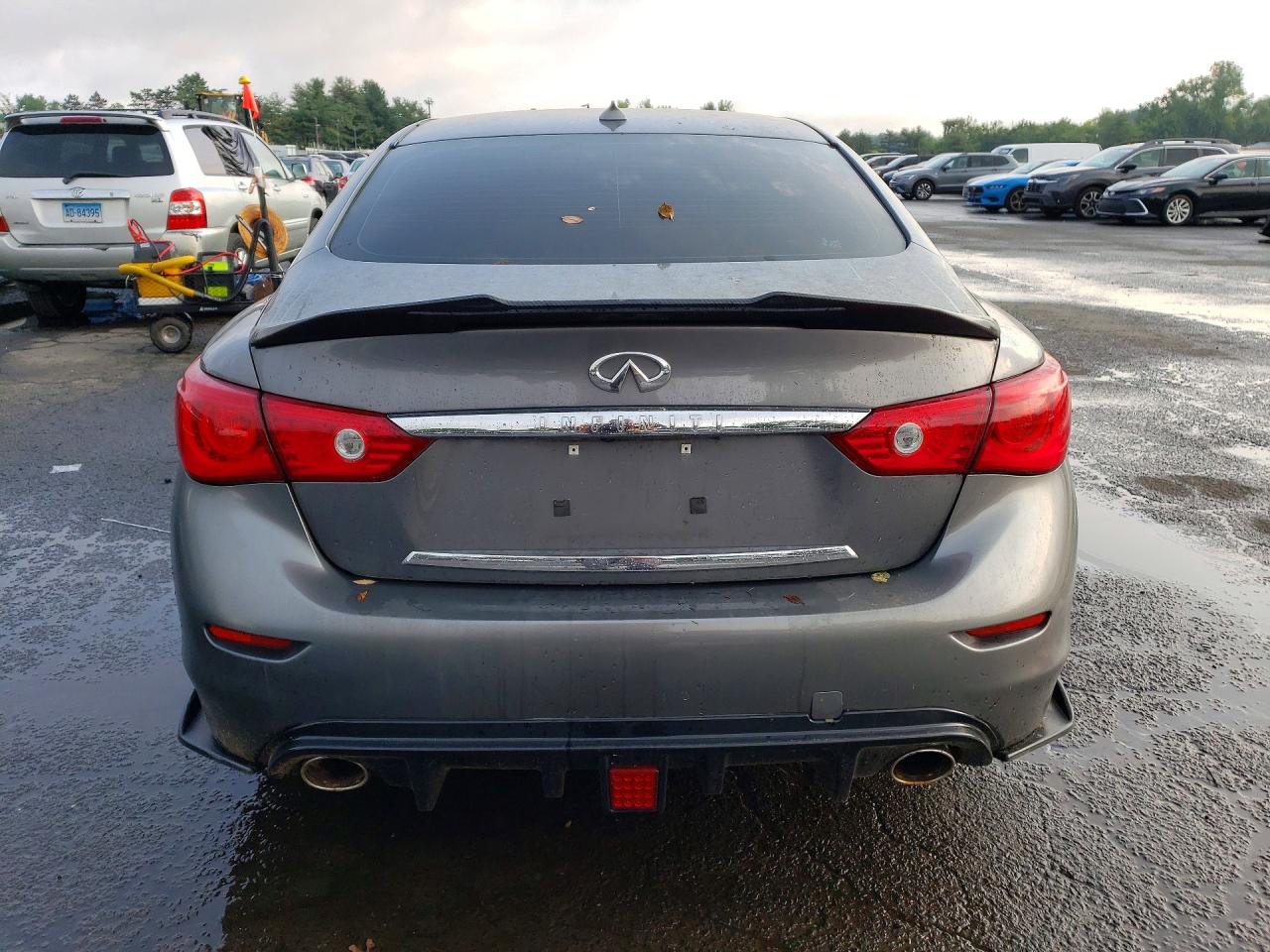 2014 Infiniti Q50 Base Gray vin: JN1BV7AR3EM694055