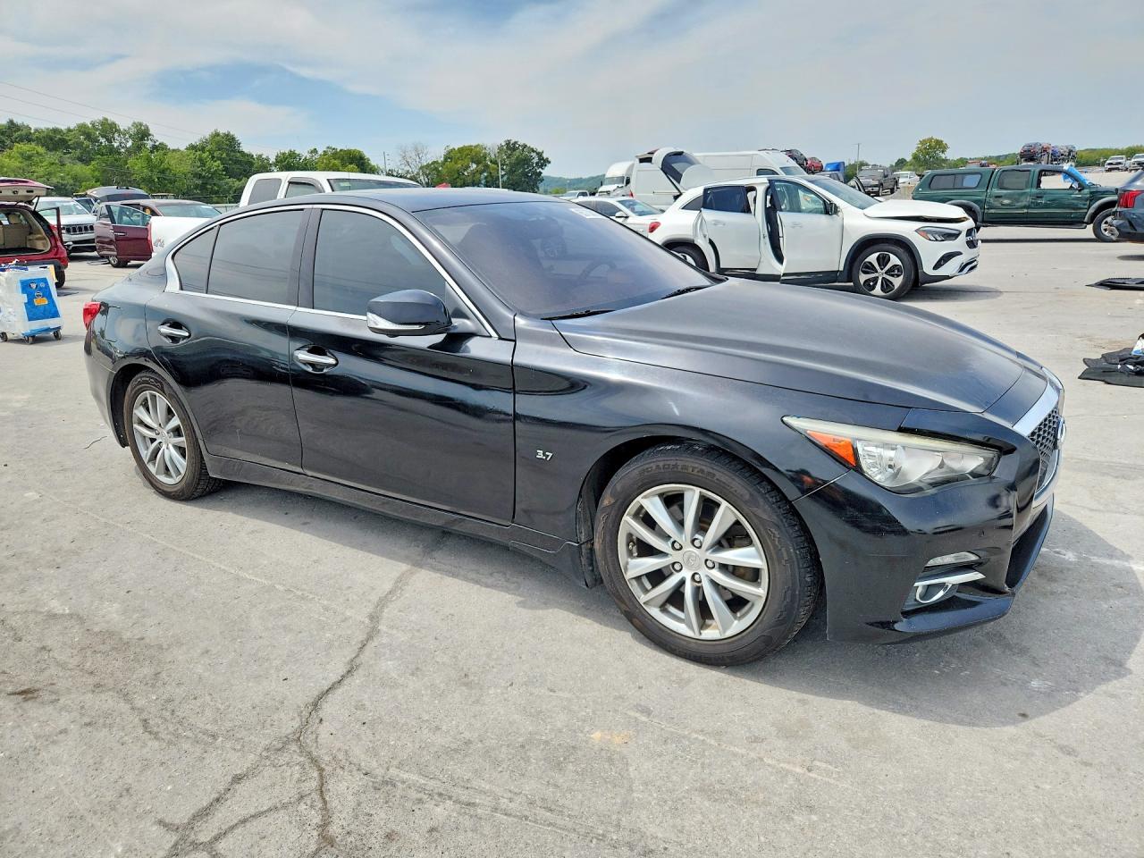 2014 Infiniti Q50 Premium Black vin: JN1BV7AR3EM696274