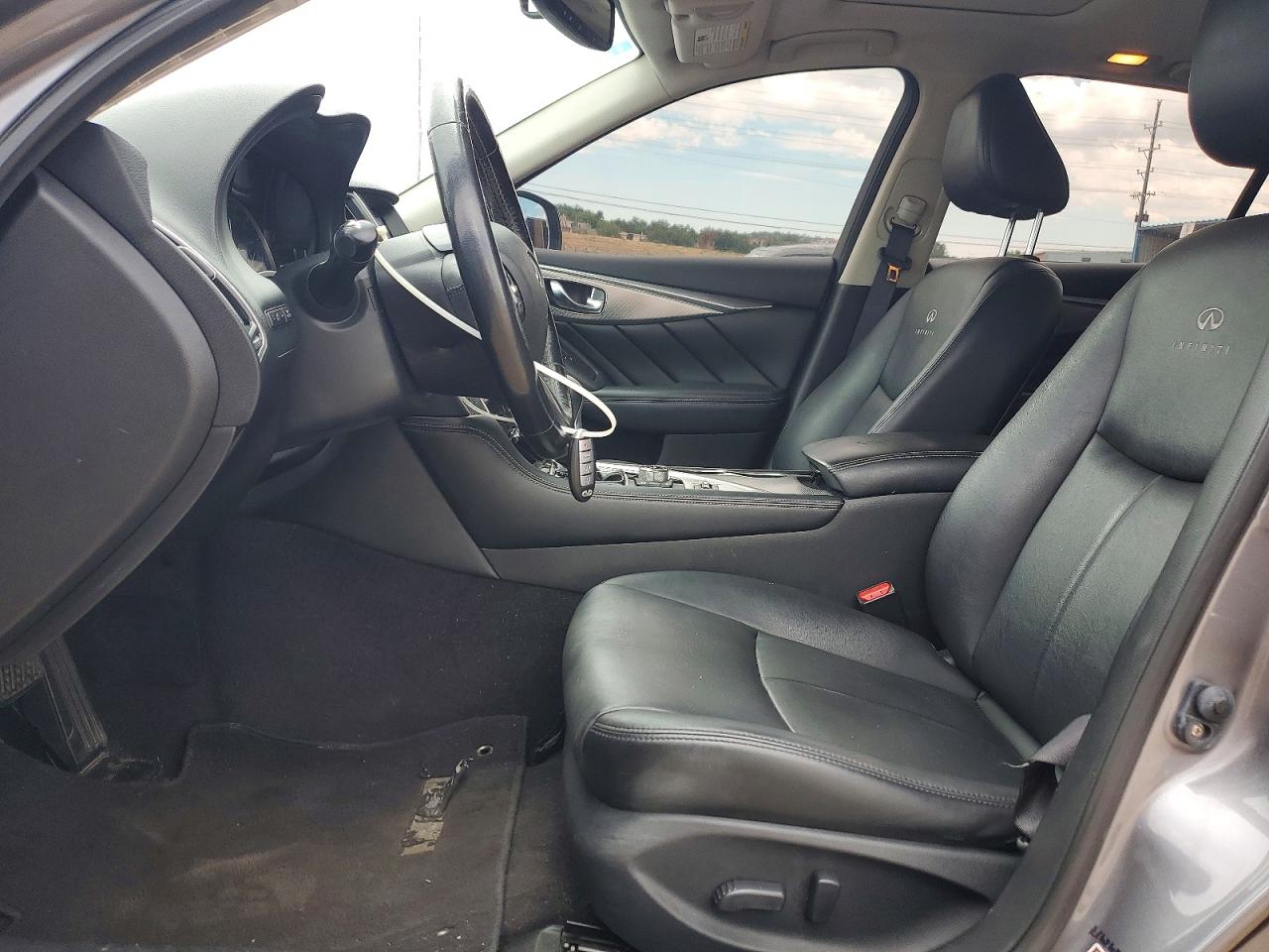 2014 Infiniti Q50 Premium Gray vin: JN1BV7AR3EM700002