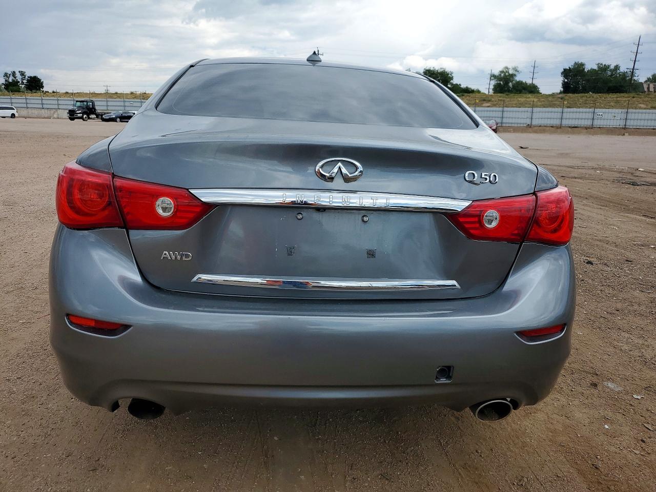 2014 Infiniti Q50 Premium Gray vin: JN1BV7AR3EM700002