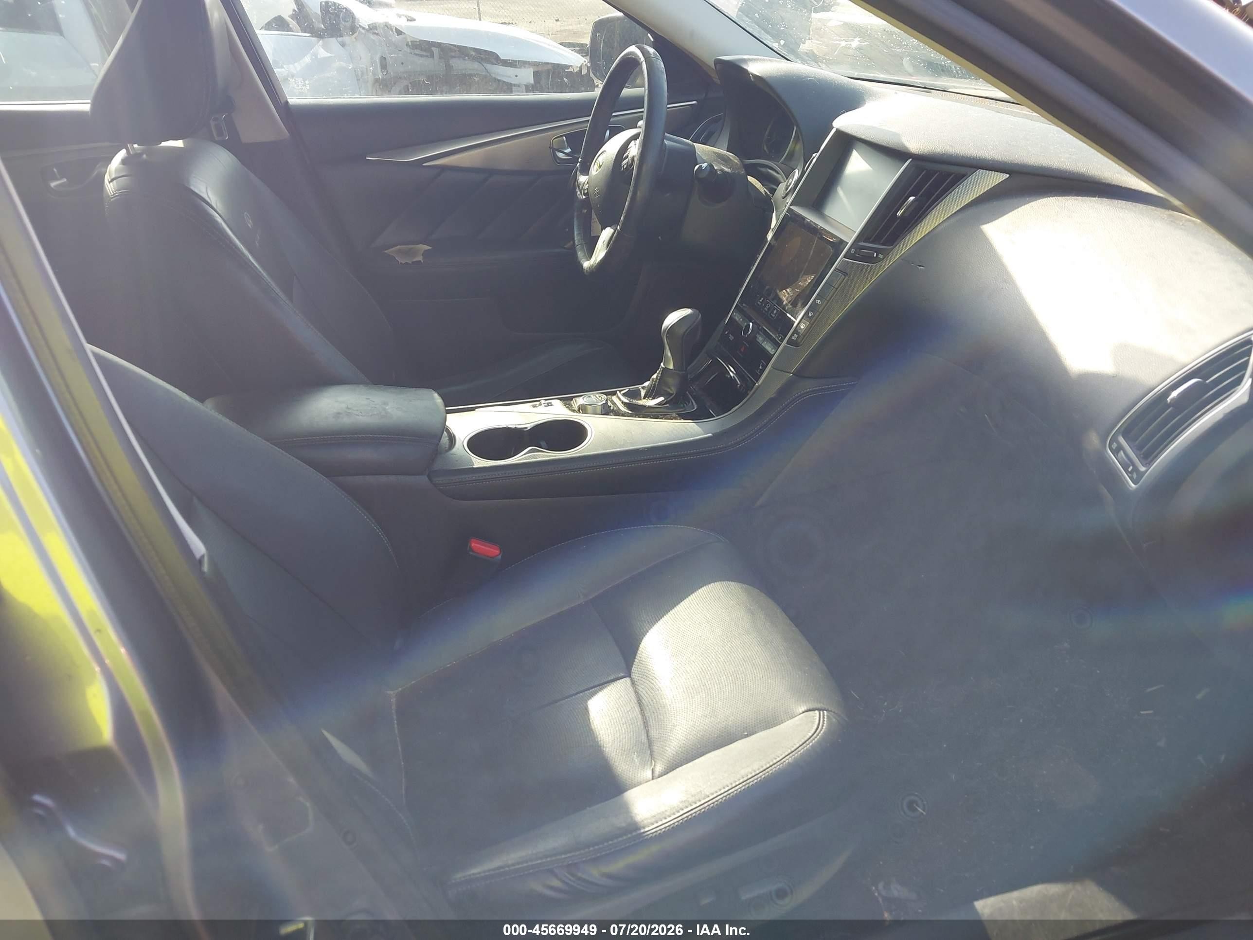 2014 Infiniti Q50 Premium Gray vin: JN1BV7AR3EM701022