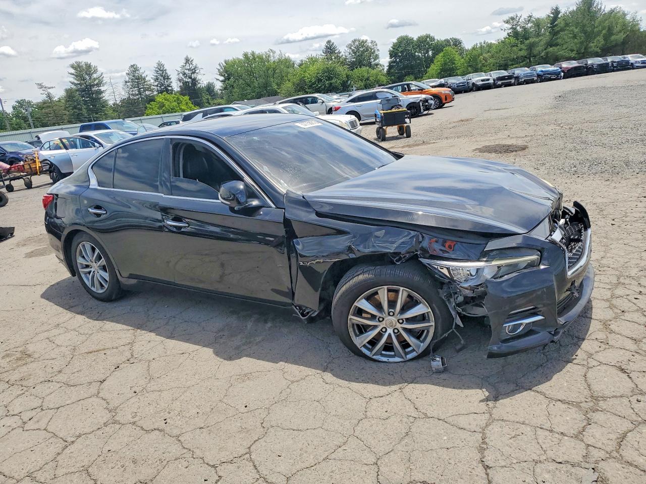 2014 Infiniti Q50 Premium Black vin: JN1BV7AR3EM701070
