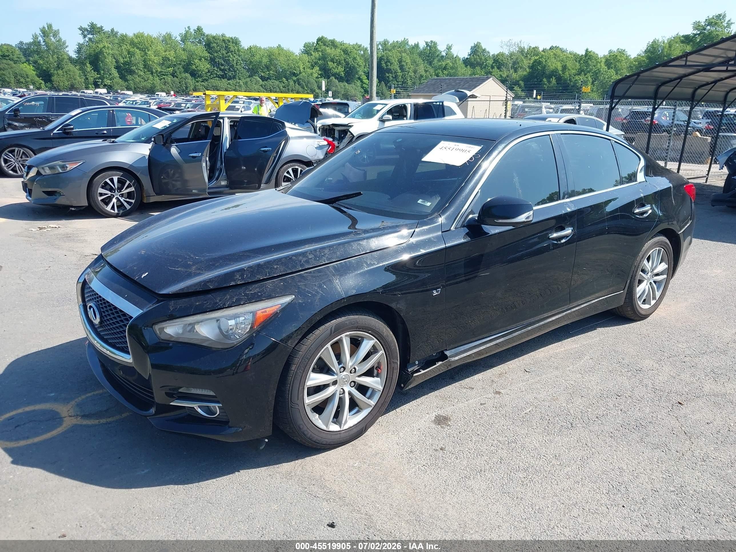 2014 Infiniti Q50 Premium Black vin: JN1BV7AR3EM703949
