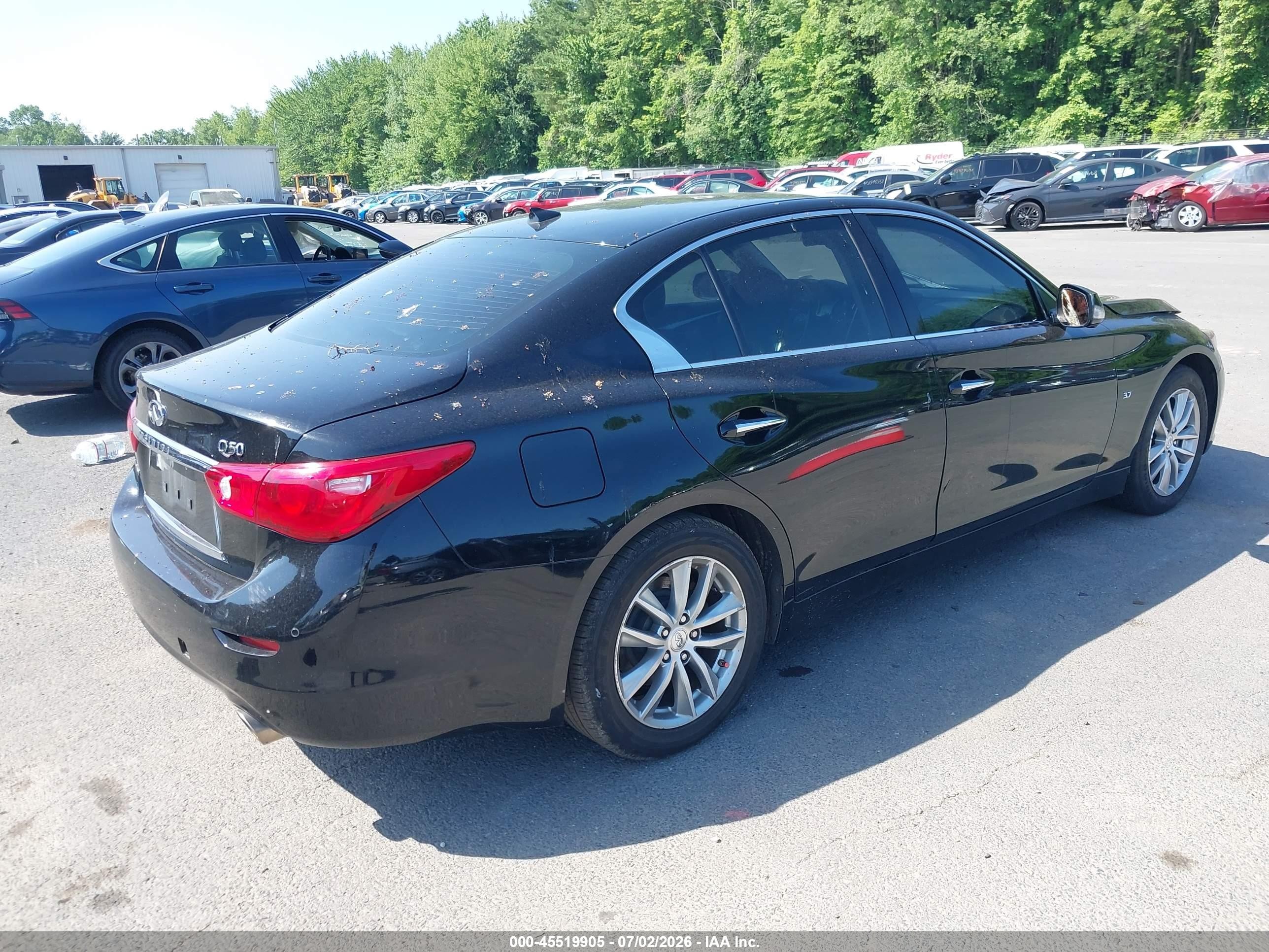 2014 Infiniti Q50 Premium Black vin: JN1BV7AR3EM703949