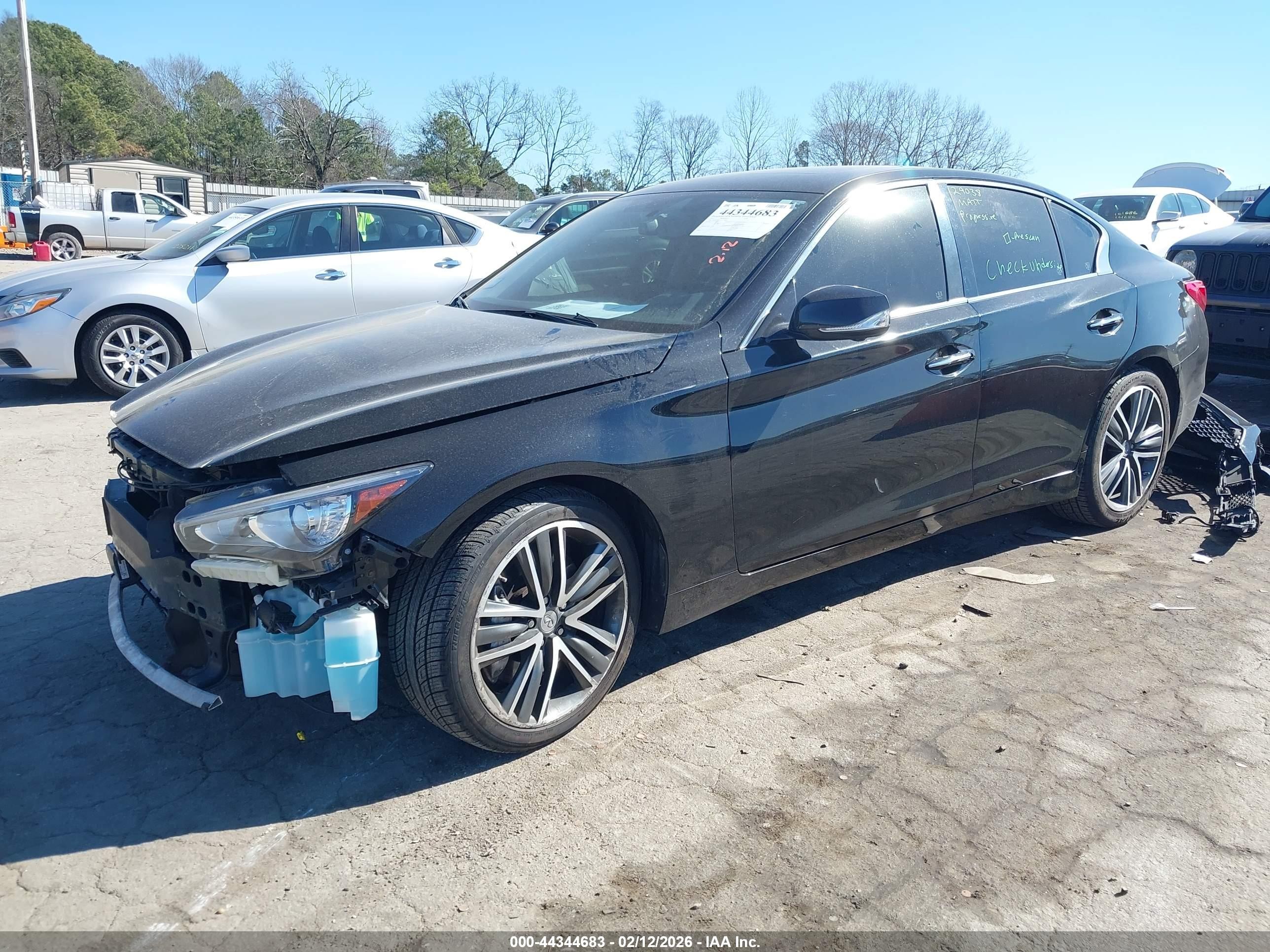2015 Infiniti Q50 Sport Черный vin: JN1BV7AR3FM398292