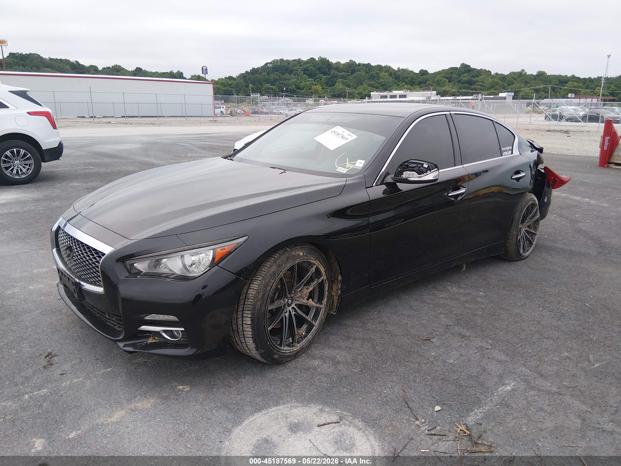 2015 Infiniti Q50 Черный vin: JN1BV7AR3FM399930