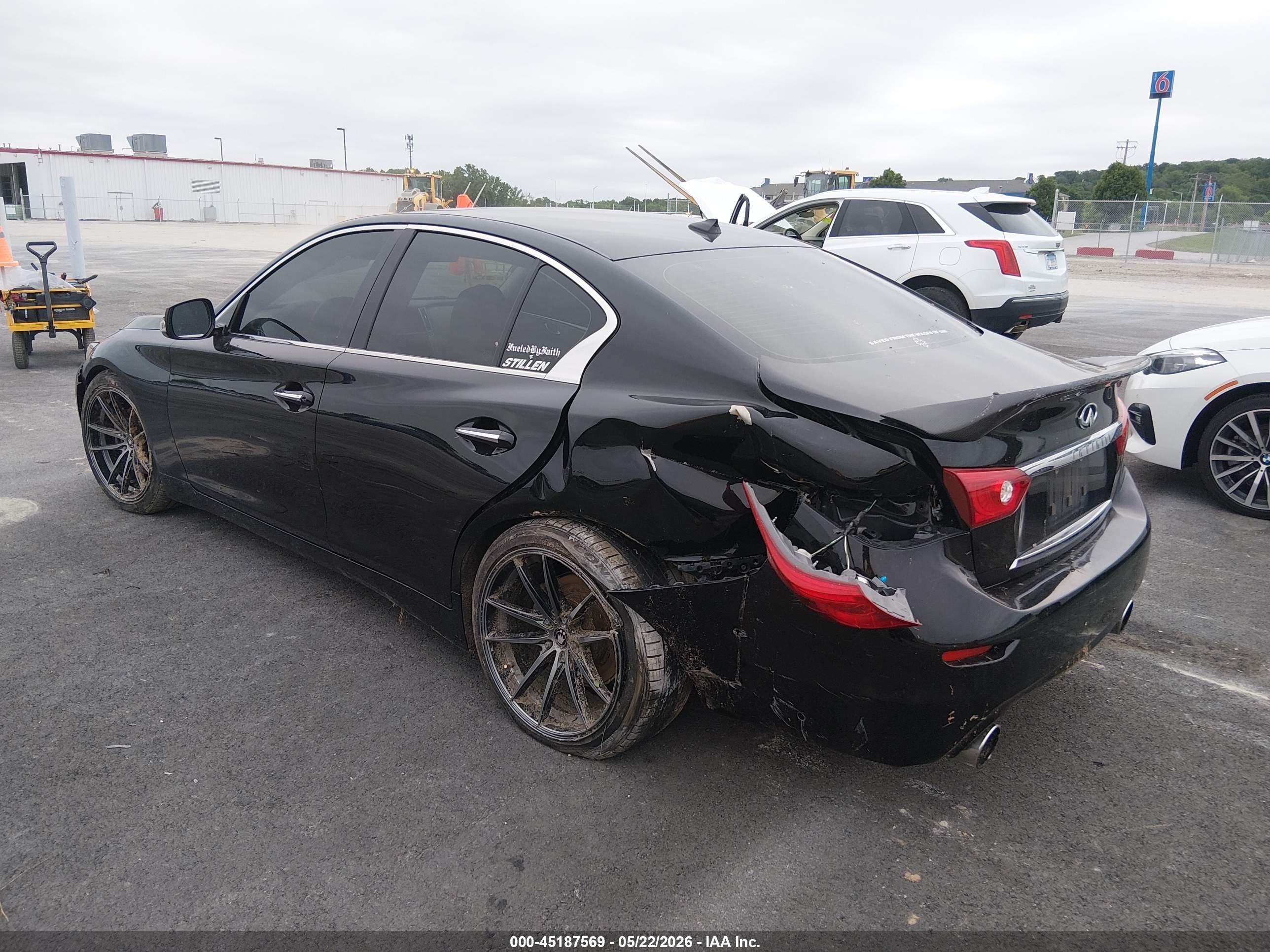 2015 Infiniti Q50 Черный vin: JN1BV7AR3FM399930
