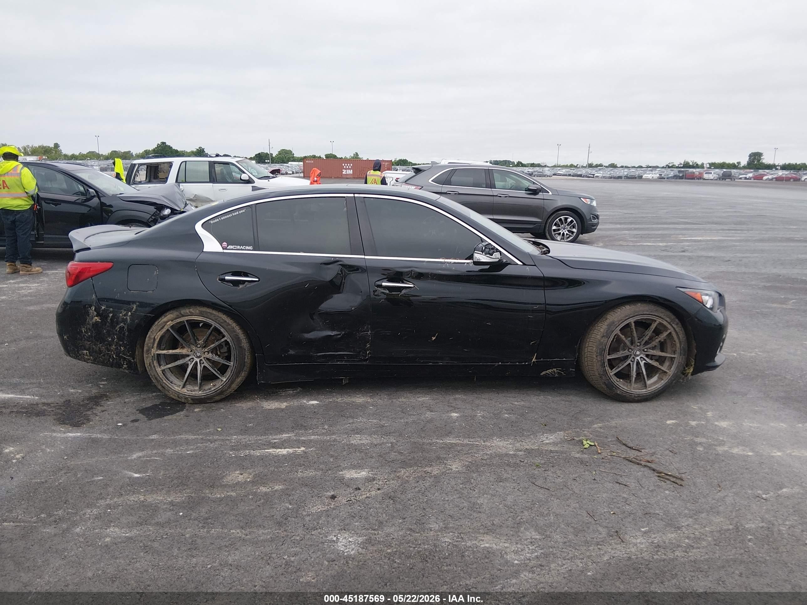 2015 Infiniti Q50 Черный vin: JN1BV7AR3FM399930