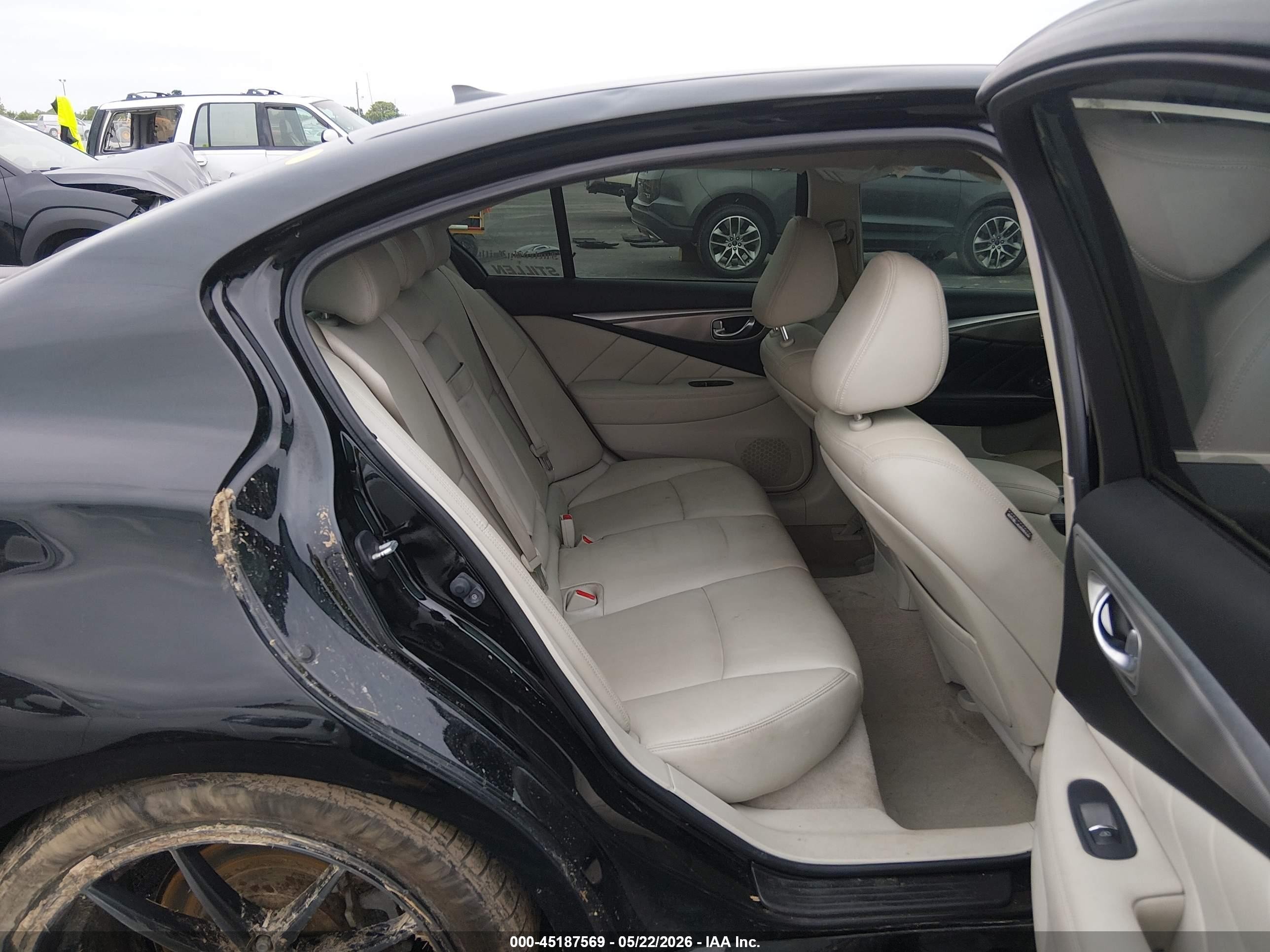 2015 Infiniti Q50 Черный vin: JN1BV7AR3FM399930