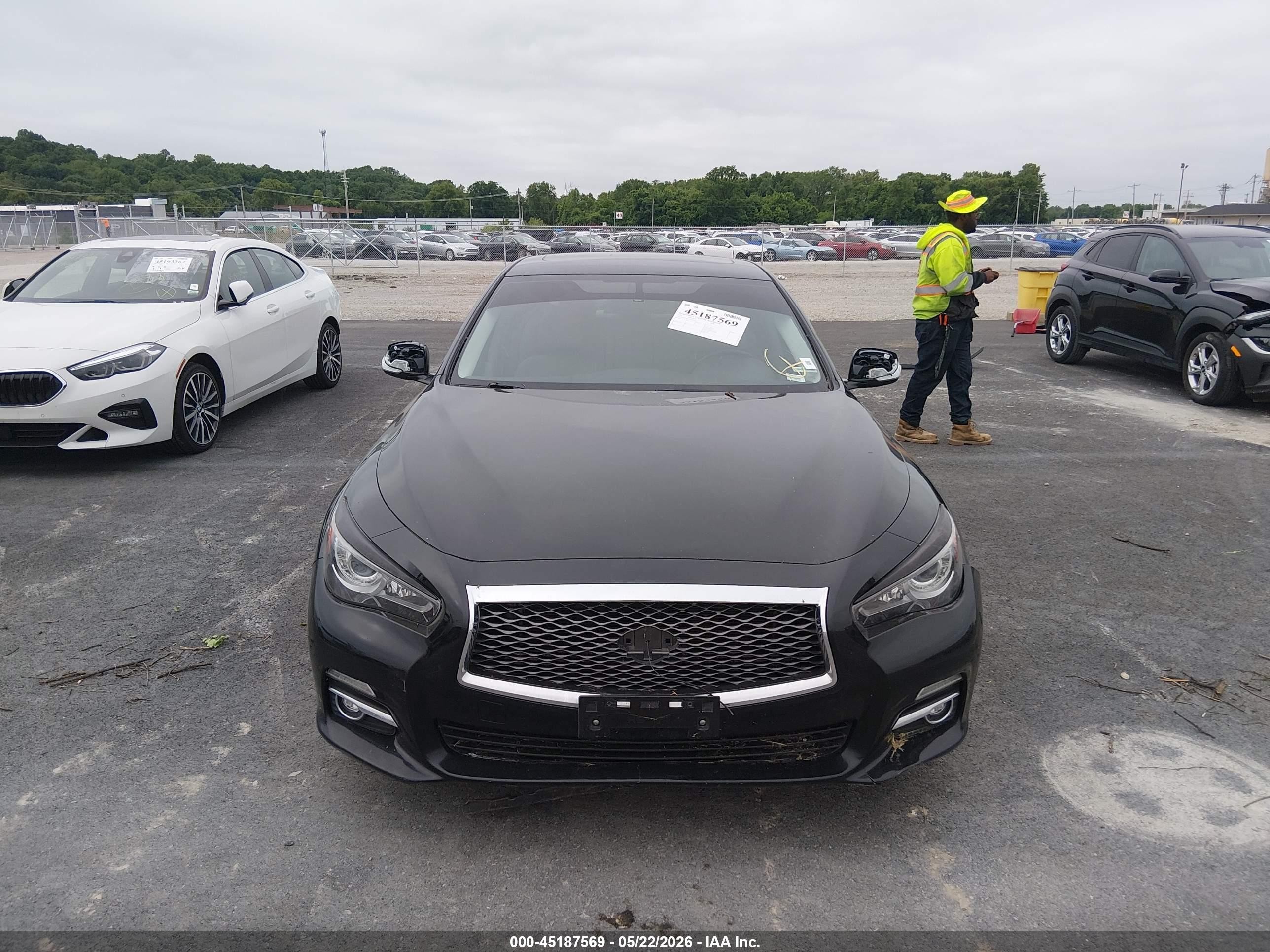 2015 Infiniti Q50 Черный vin: JN1BV7AR3FM399930