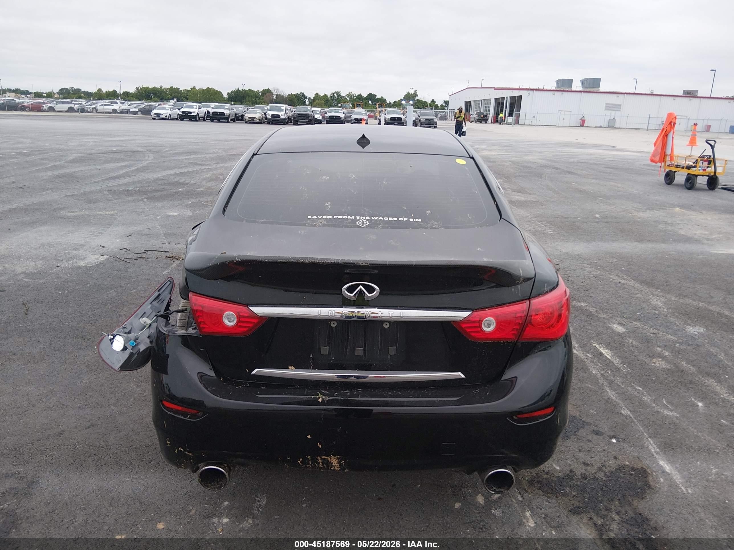 2015 Infiniti Q50 Черный vin: JN1BV7AR3FM399930