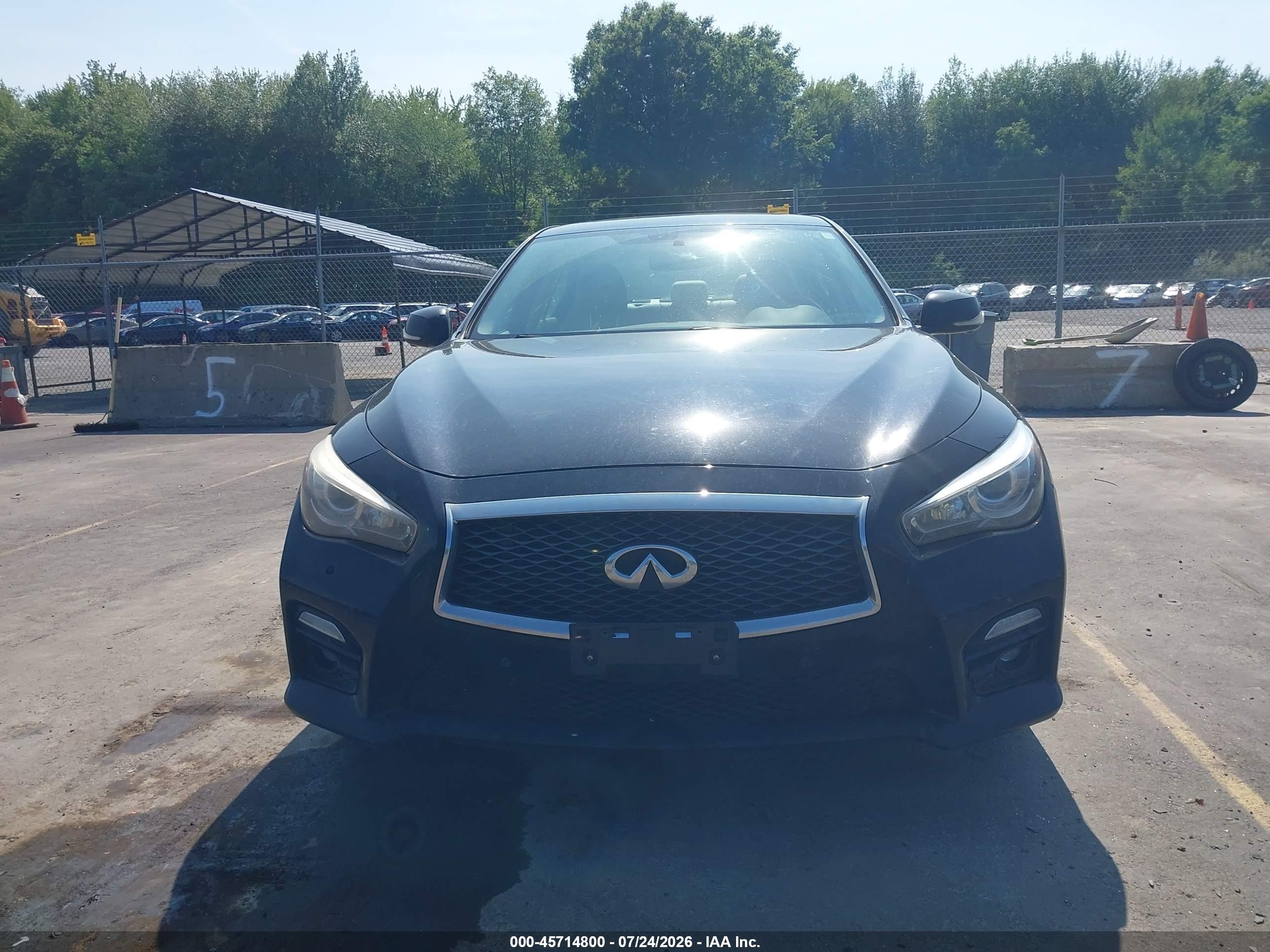 2015 Infiniti Q50 Sport Черный vin: JN1BV7AR3FM400736