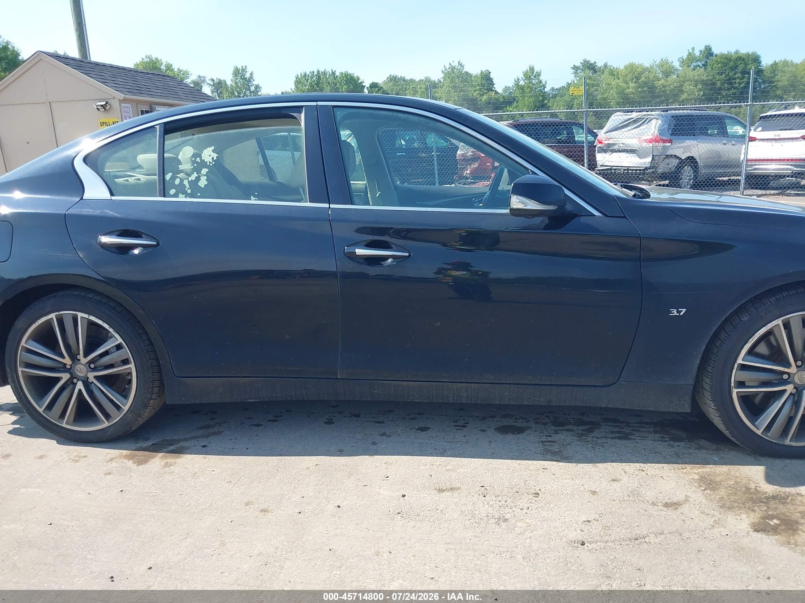 2015 Infiniti Q50 Sport Черный vin: JN1BV7AR3FM400736