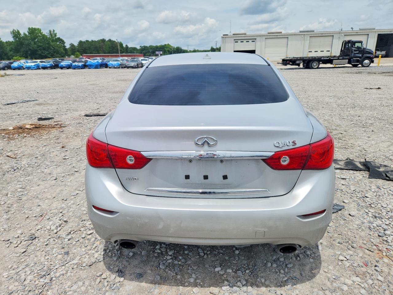 2015 Infiniti Q50 Sport Silver vin: JN1BV7AR3FM408531