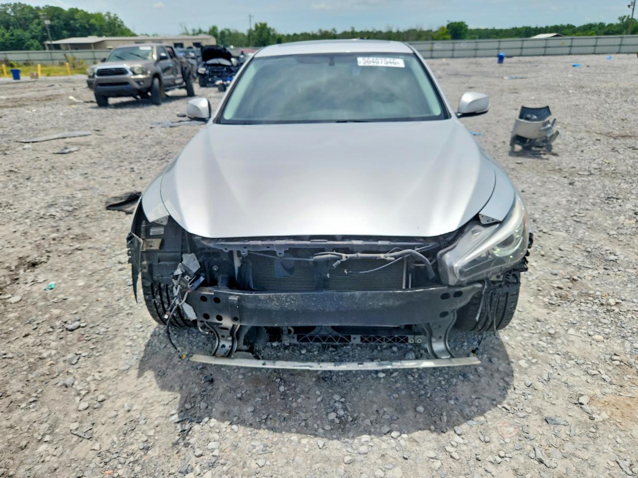 2015 Infiniti Q50 Sport Silver vin: JN1BV7AR3FM408531