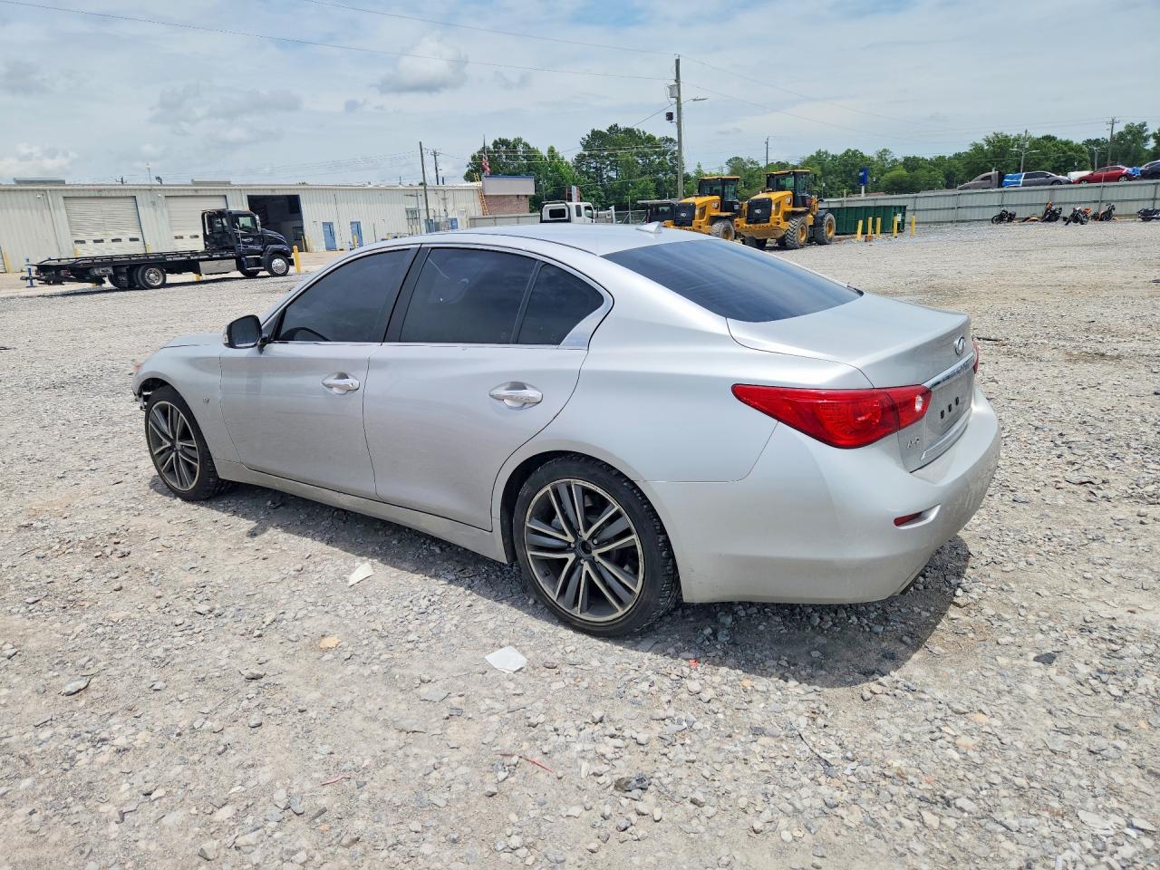 2015 Infiniti Q50 Sport Silver vin: JN1BV7AR3FM408531