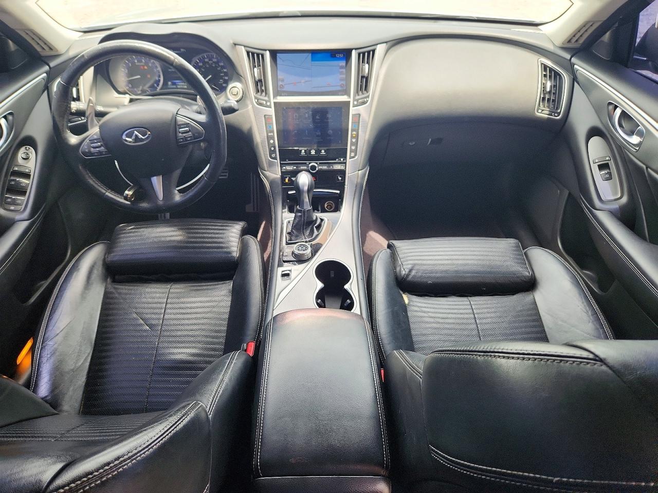 2015 Infiniti Q50 Sport Silver vin: JN1BV7AR3FM408531