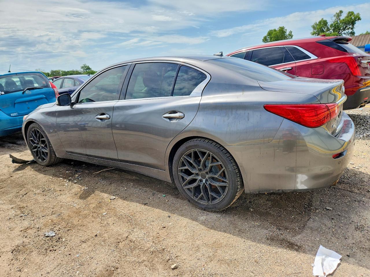 2015 Infiniti Q50 Premium Gray vin: JN1BV7AR3FM409100