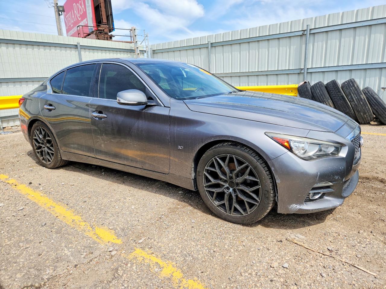 2015 Infiniti Q50 Premium Gray vin: JN1BV7AR3FM409100