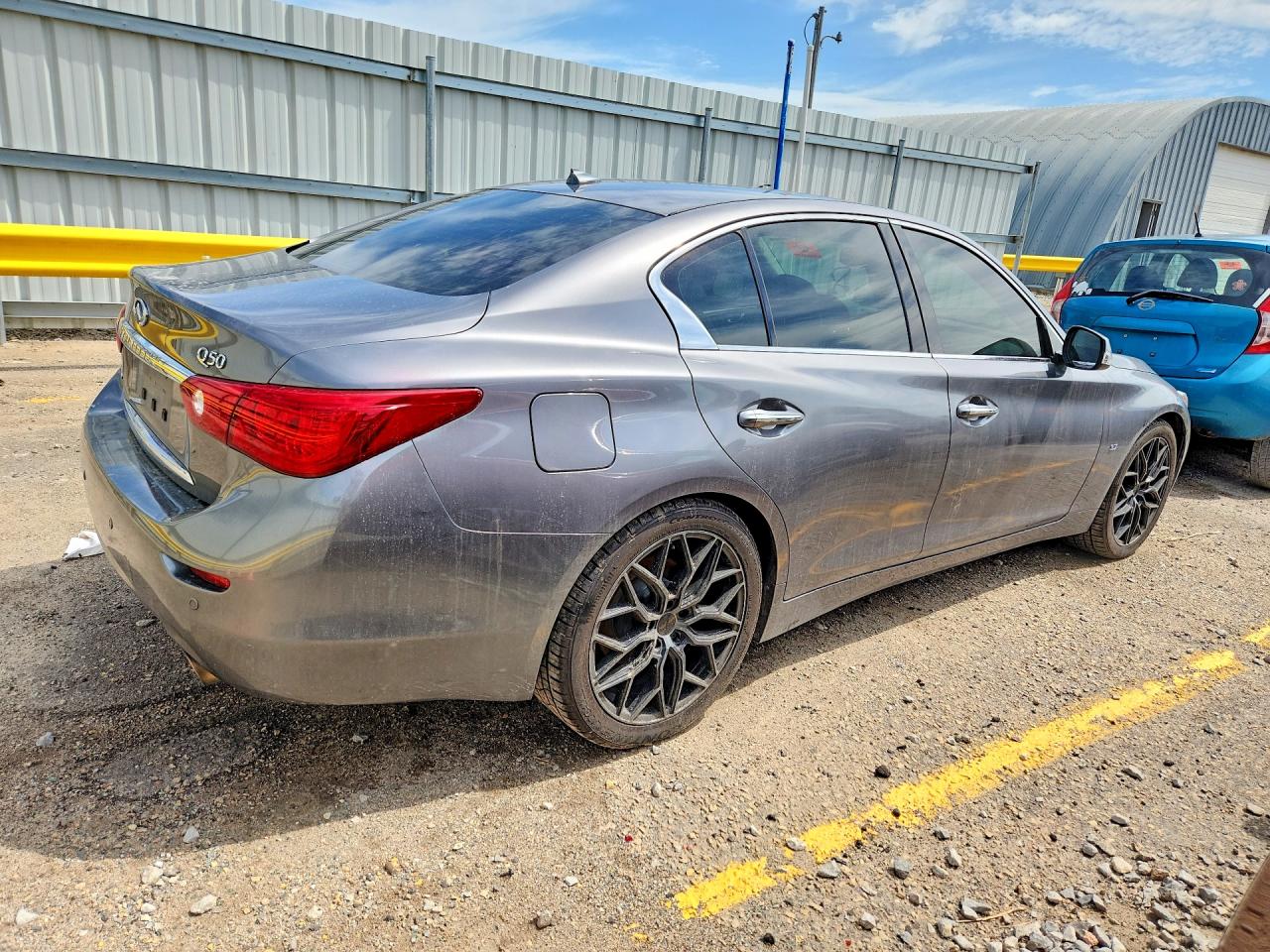 2015 Infiniti Q50 Premium Gray vin: JN1BV7AR3FM409100