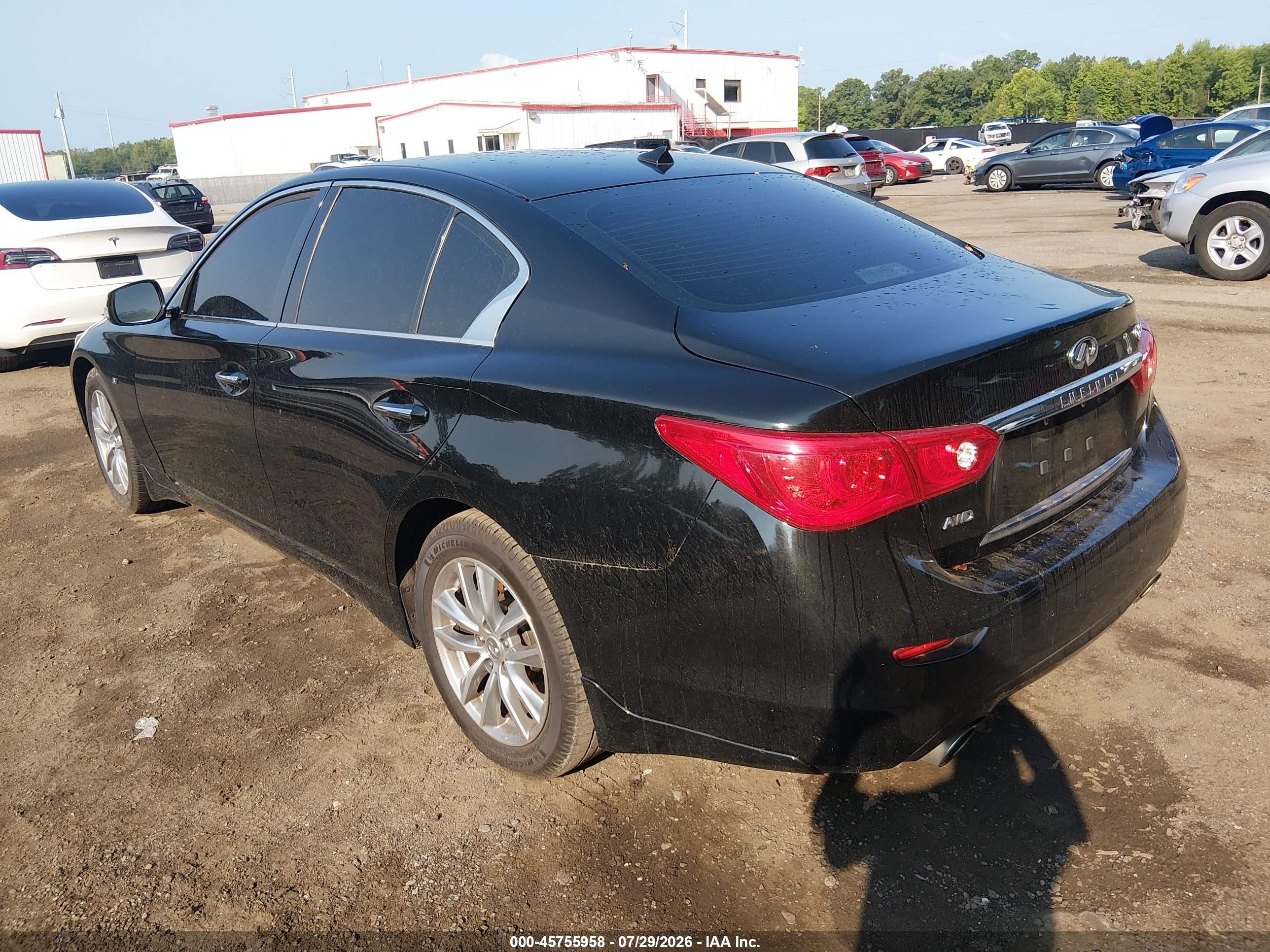 2015 Infiniti Q50   Black vin: JN1BV7AR3FM410019
