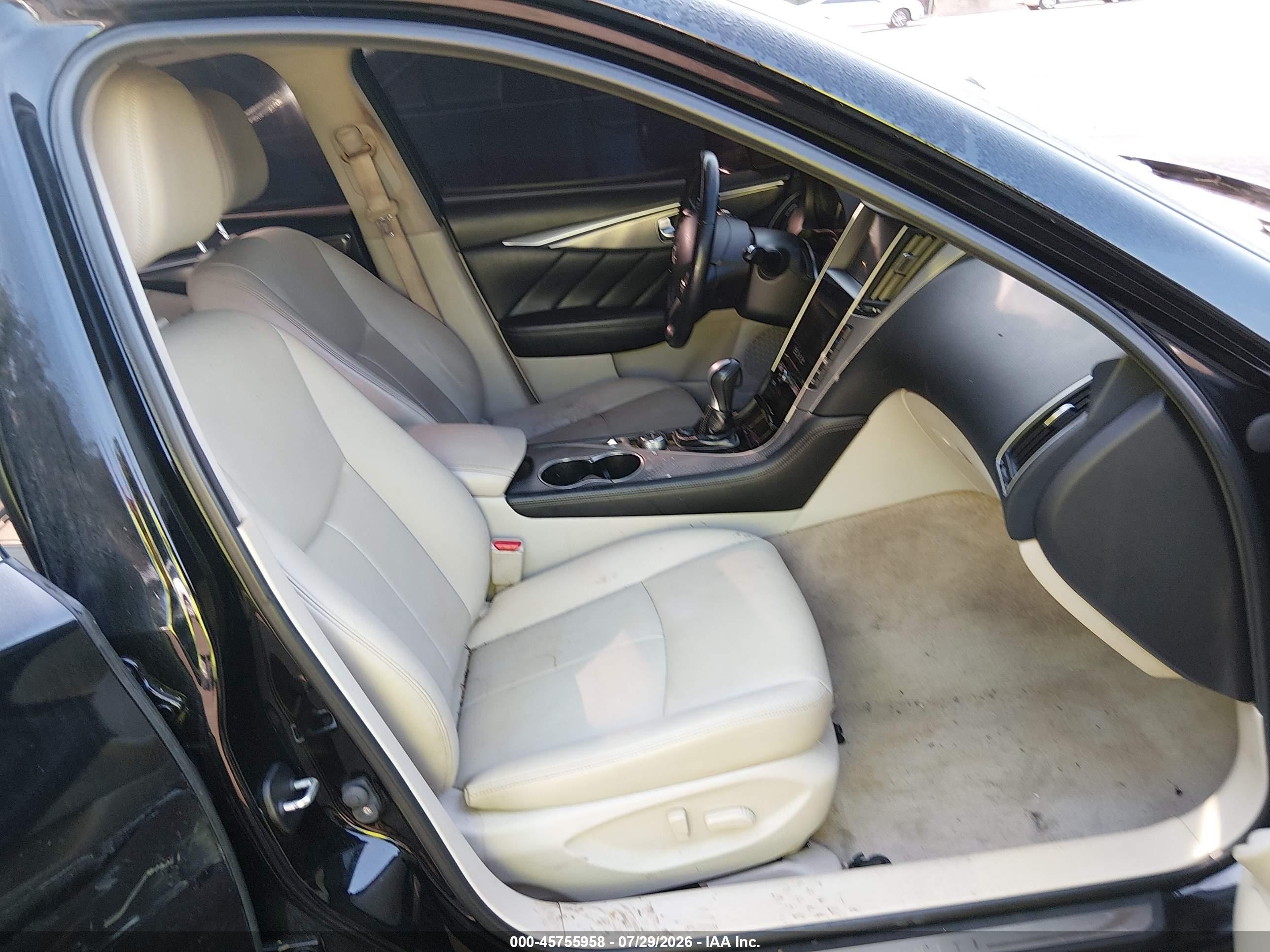 2015 Infiniti Q50   Black vin: JN1BV7AR3FM410019