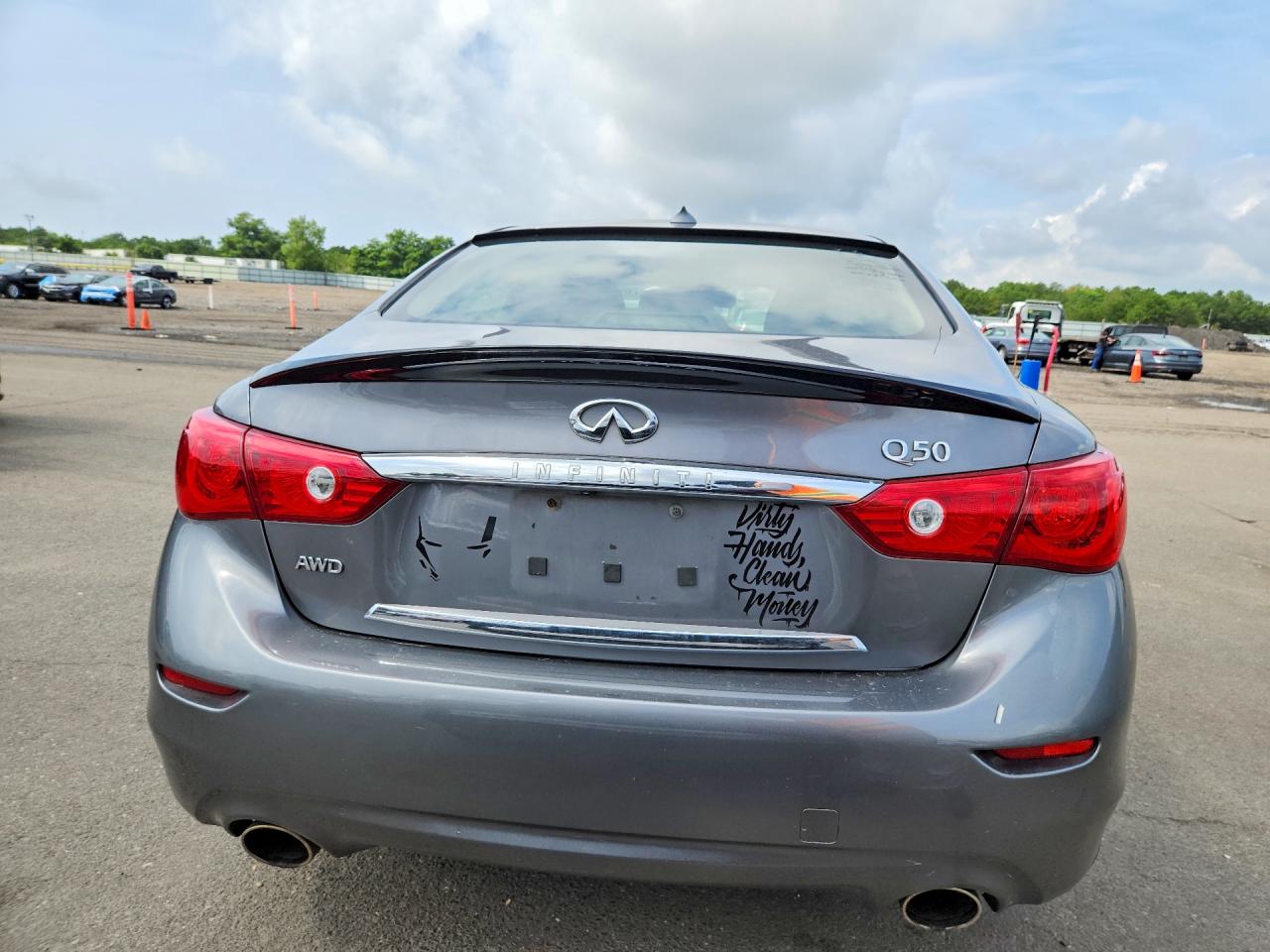 2015 Infiniti Q50 Premium Silver vin: JN1BV7AR3FM410425
