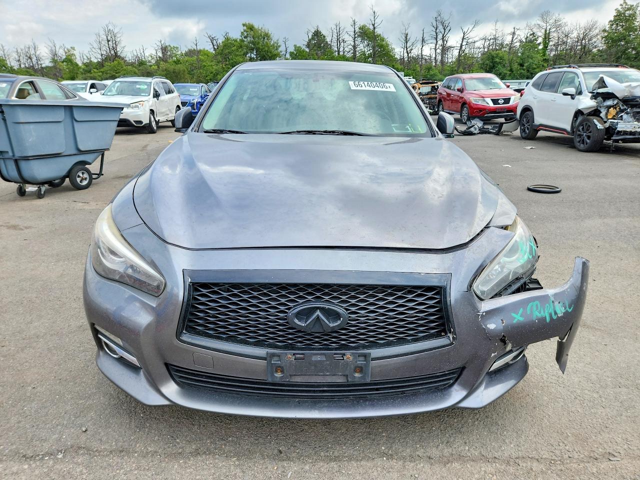 2015 Infiniti Q50 Premium Silver vin: JN1BV7AR3FM410425