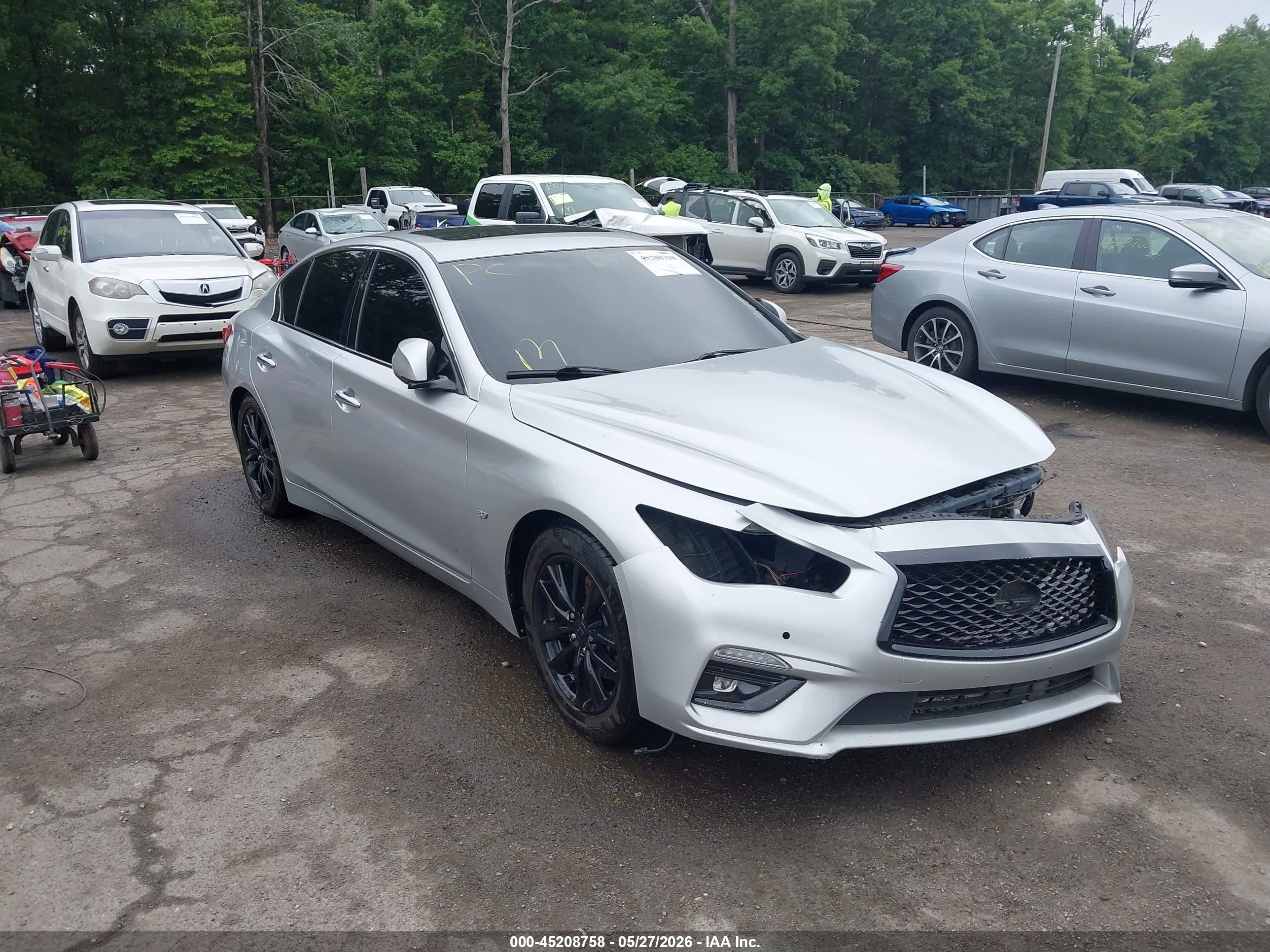 2015 Infiniti Q50 Premium Silver vin: JN1BV7AR3FM416371
