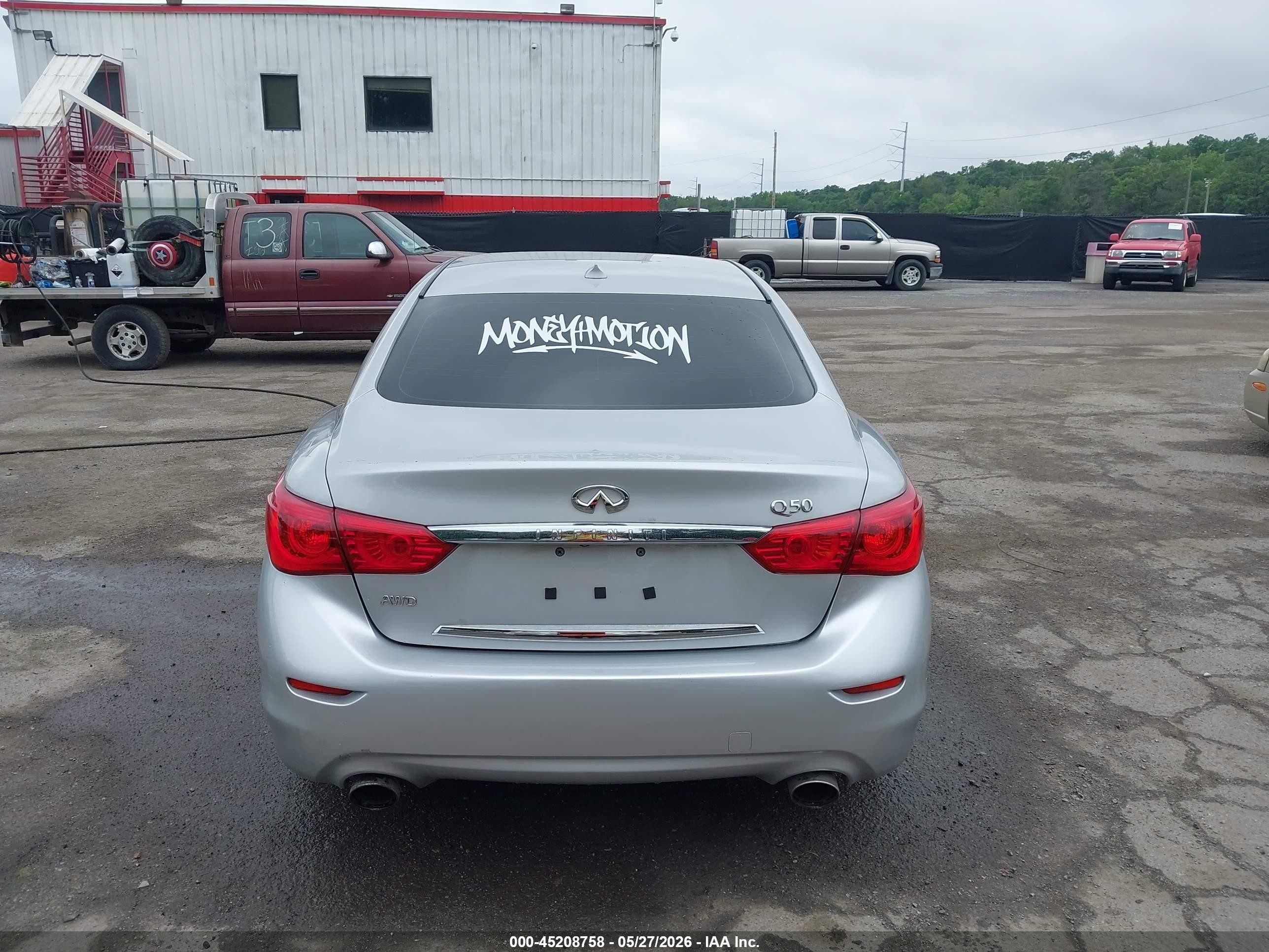 2015 Infiniti Q50 Premium Silver vin: JN1BV7AR3FM416371