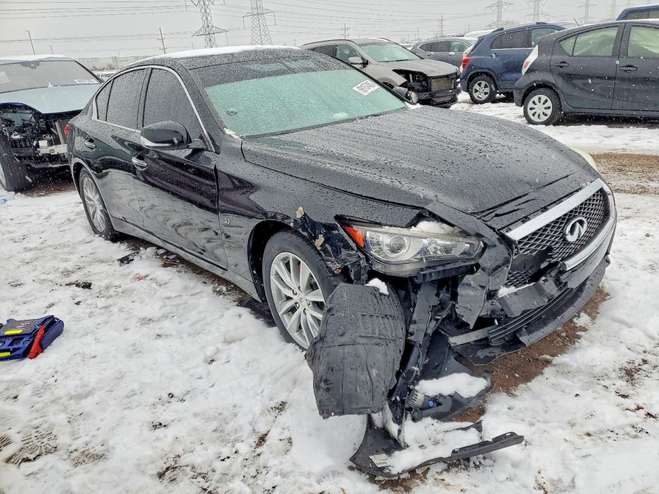 2015 Infiniti Q50 Premium Black vin: JN1BV7AR3FM416905
