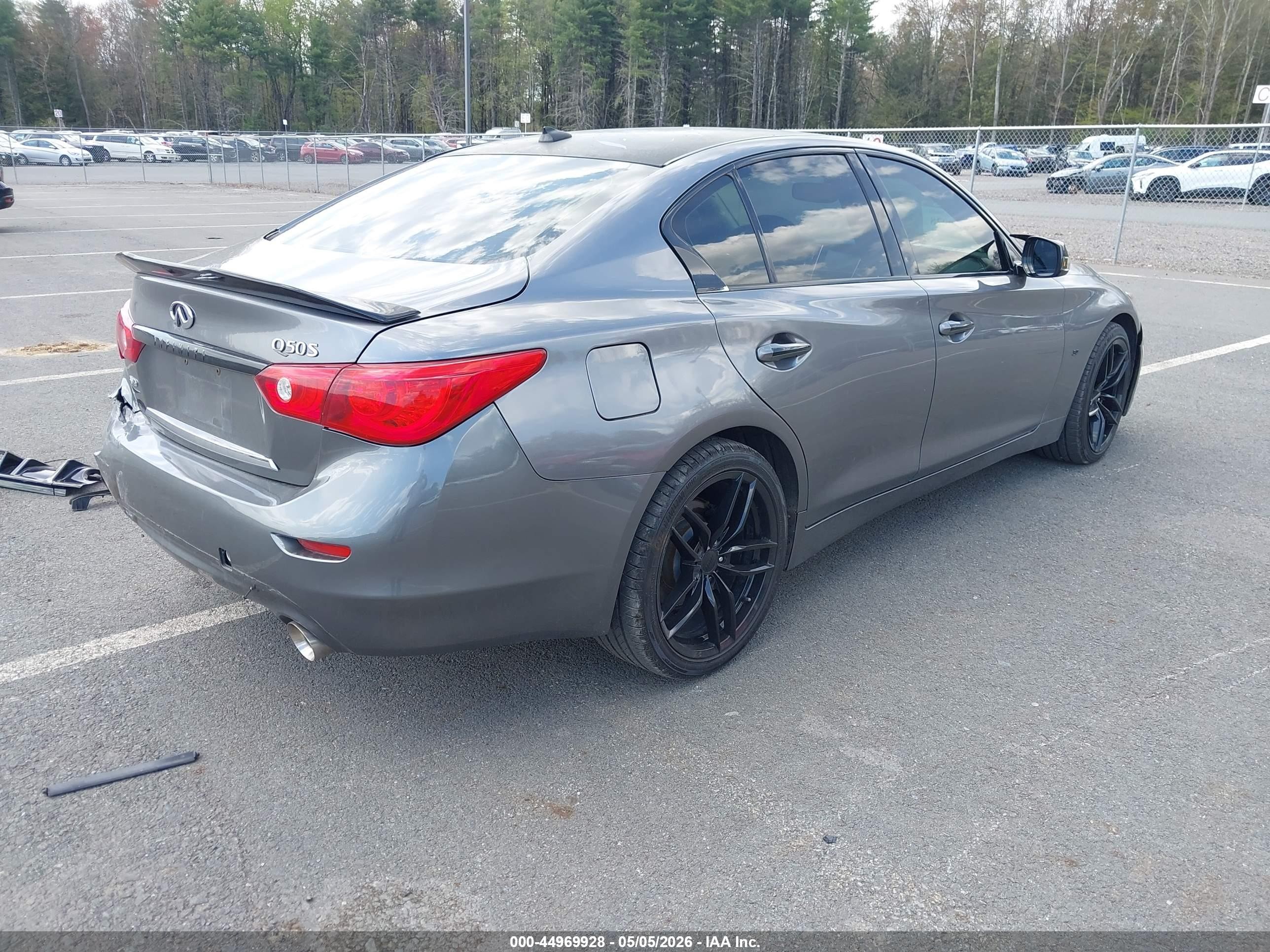 2015 Infiniti Q50 Premium Gray vin: JN1BV7AR3FM419075