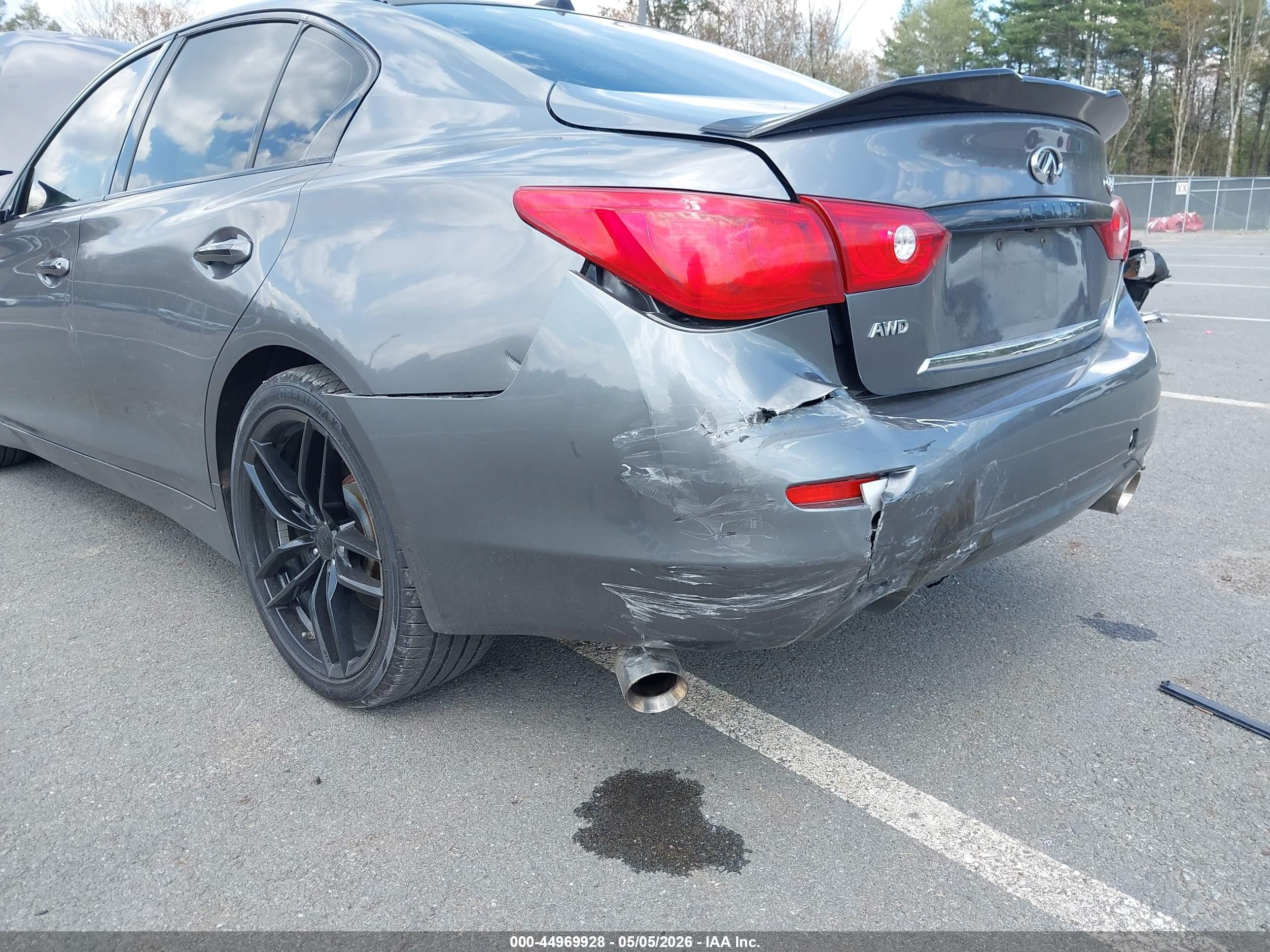2015 Infiniti Q50 Premium Gray vin: JN1BV7AR3FM419075