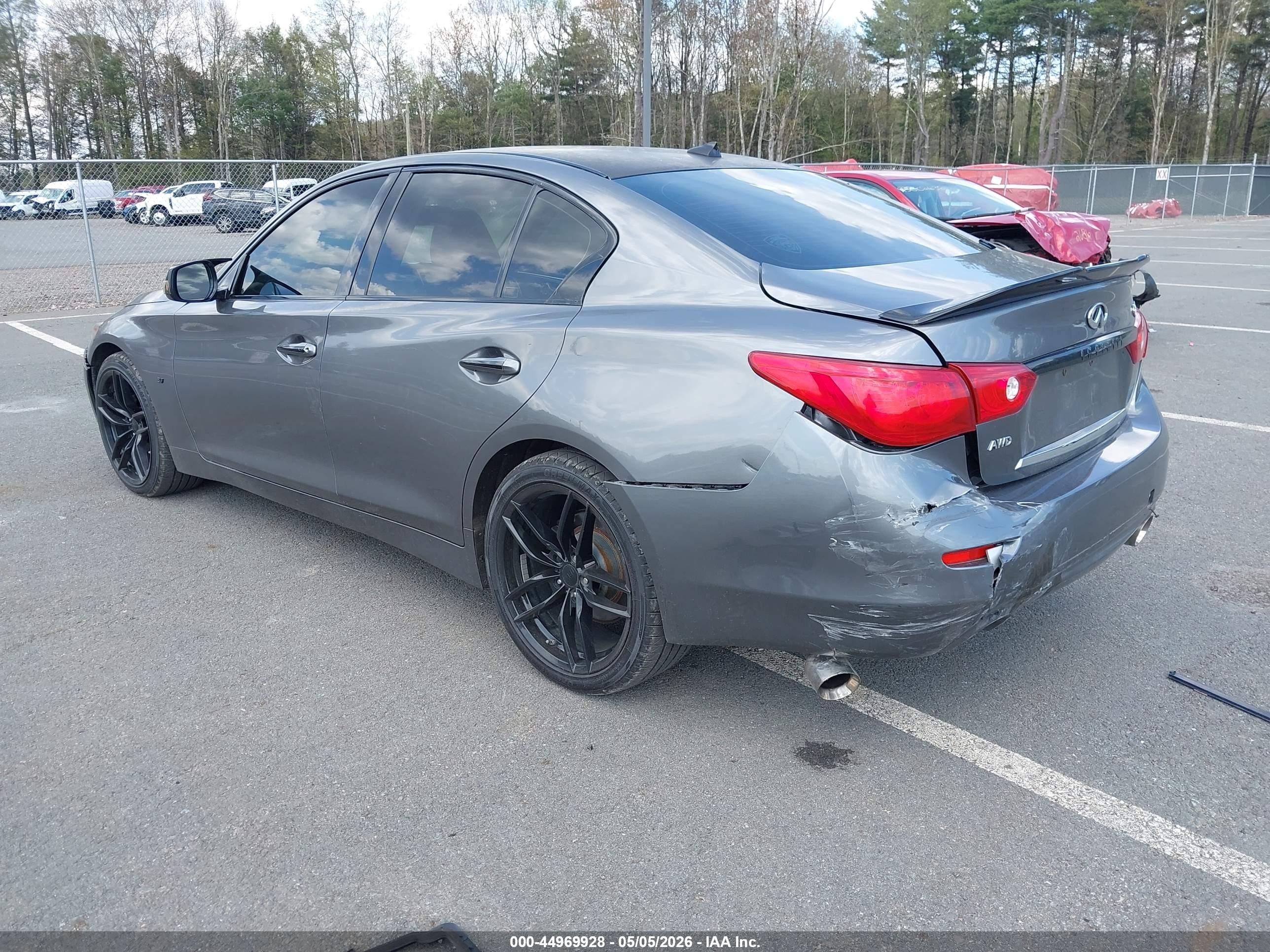 2015 Infiniti Q50 Premium Gray vin: JN1BV7AR3FM419075