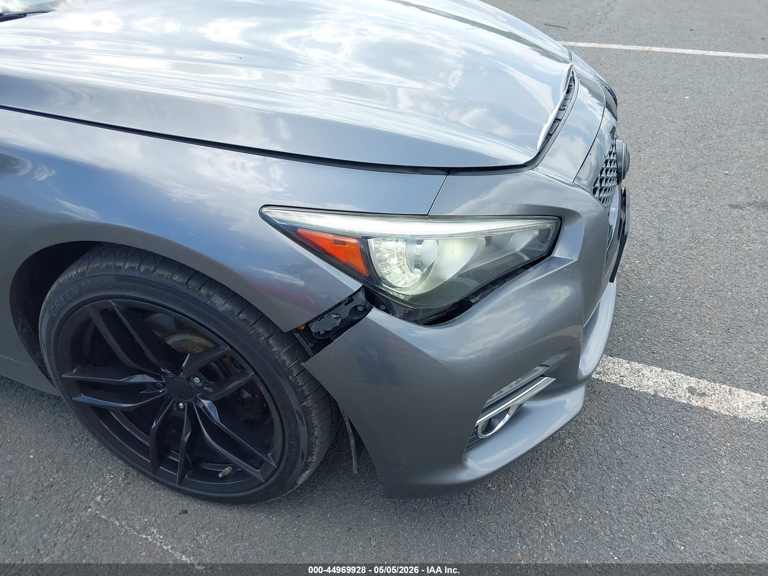 2015 Infiniti Q50 Premium Gray vin: JN1BV7AR3FM419075