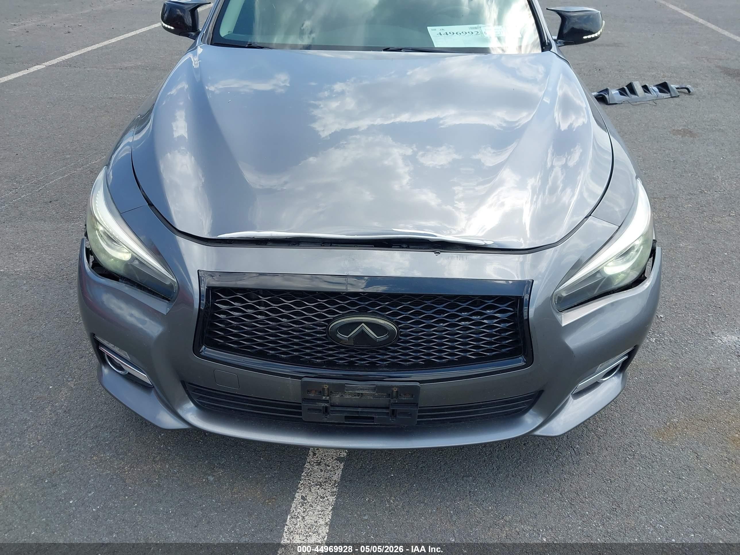 2015 Infiniti Q50 Premium Gray vin: JN1BV7AR3FM419075